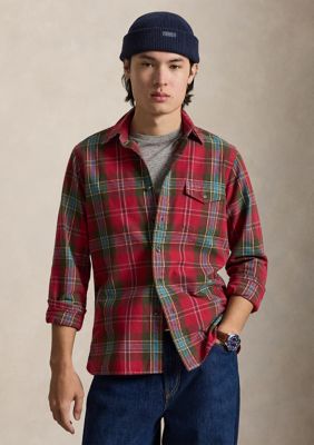 Polo Ralph Lauren Men's Classic Fit Plaid Brushed Oxford Shirt