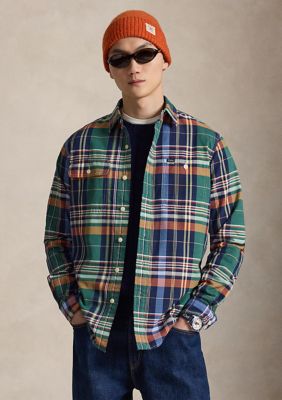 Polo Ralph Lauren Men's Classic Fit Plaid Oxford Work shirt