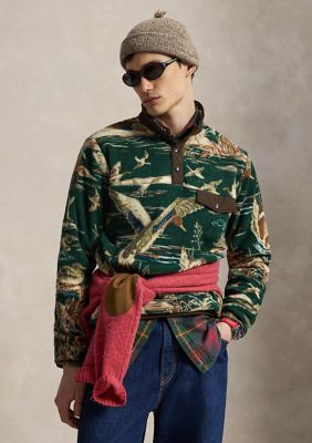Polo Ralph Lauren Men's Duck-Print Brushed Fleece Pullover