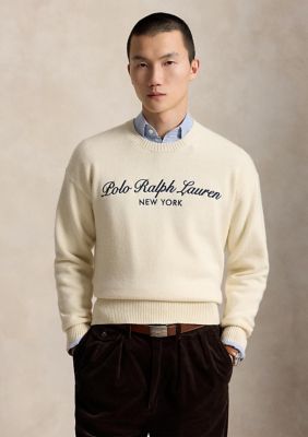 Polo Ralph Lauren Men's Relaxed Fit Logo Wool-Cotton Sweater