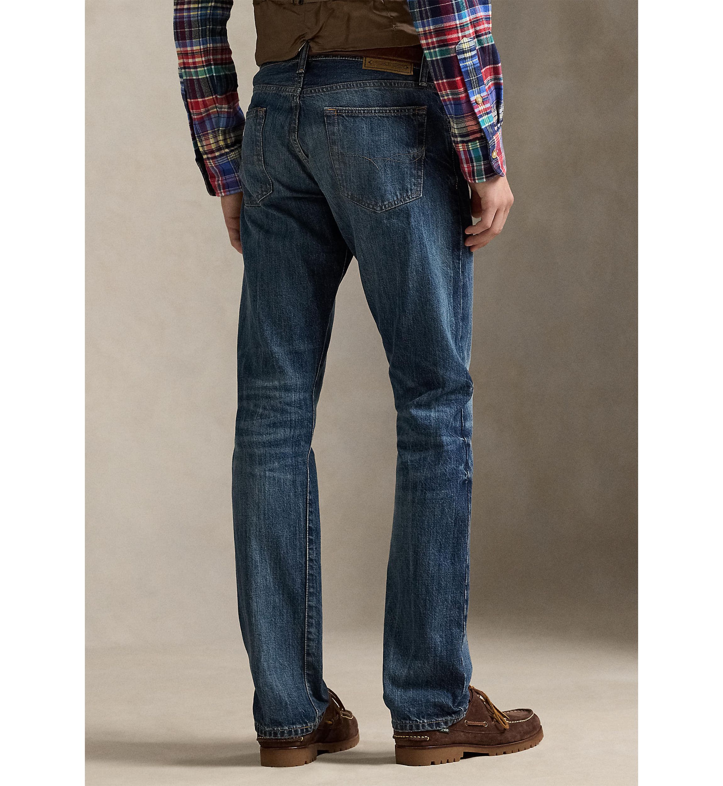 Varick Slim Straight Distressed Jeans
