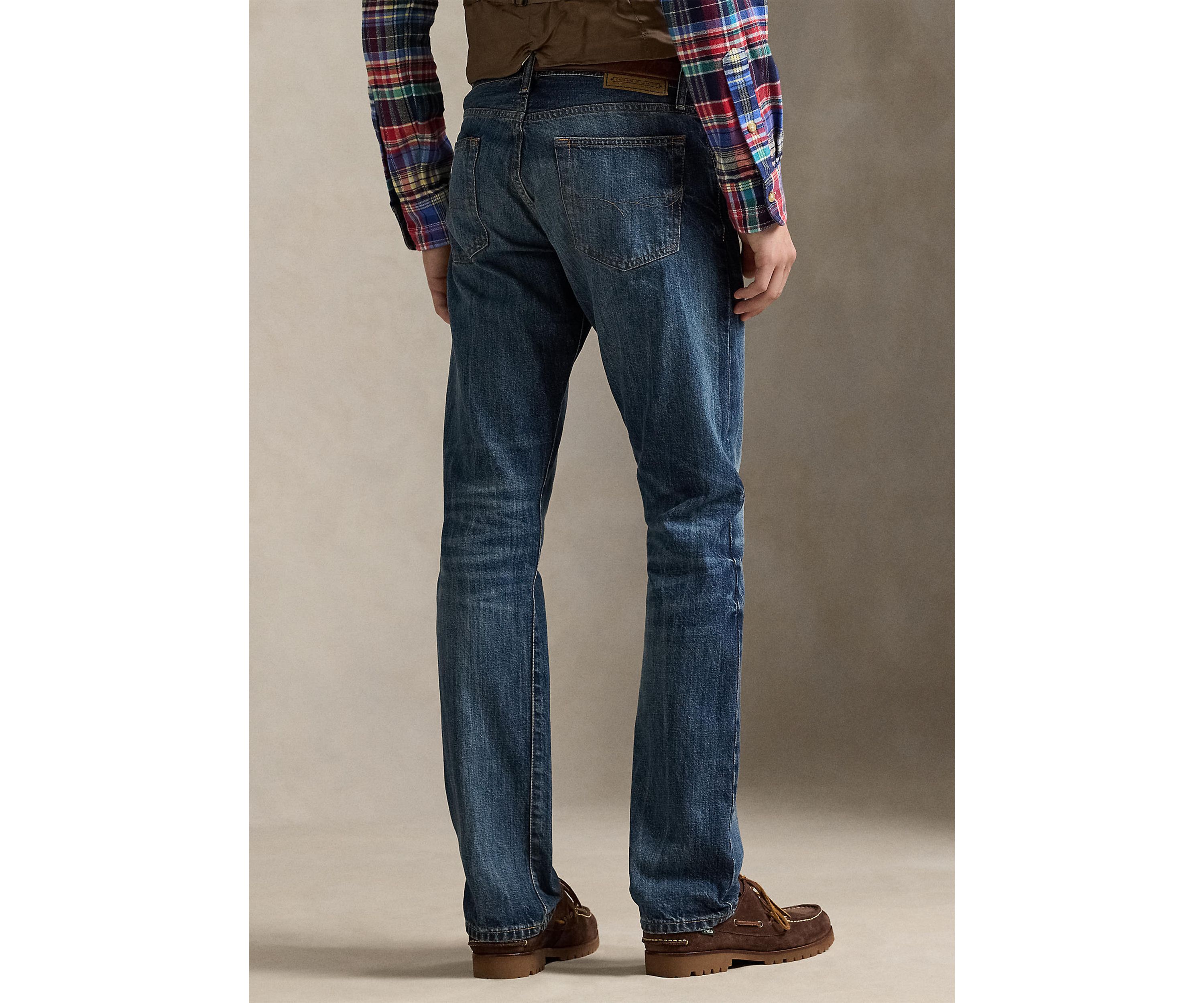 Varick Slim Straight Distressed Jeans