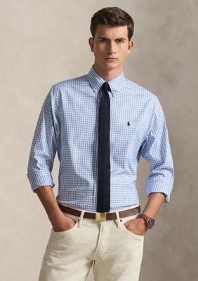 Polo Ralph Lauren Men's Classic Fit Performance Twill Shirt, Large