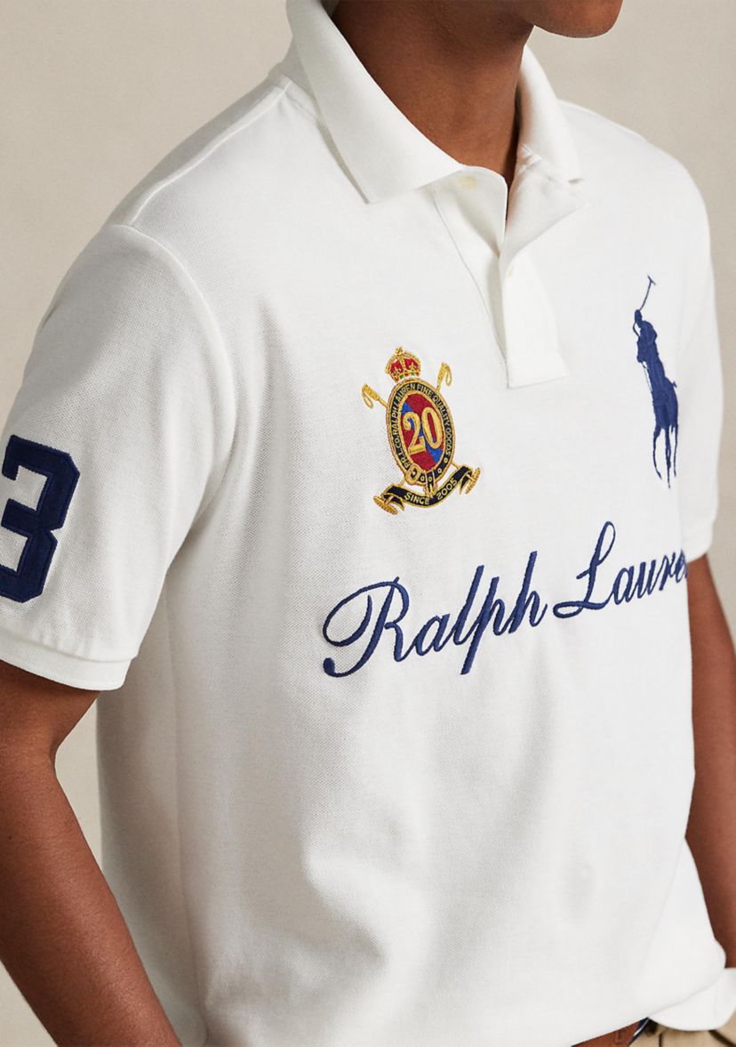 美品　POLO RALPH LAUREN Polo Ralph Lauren Men's Classic Fit 20th Anniversary Crest Polo