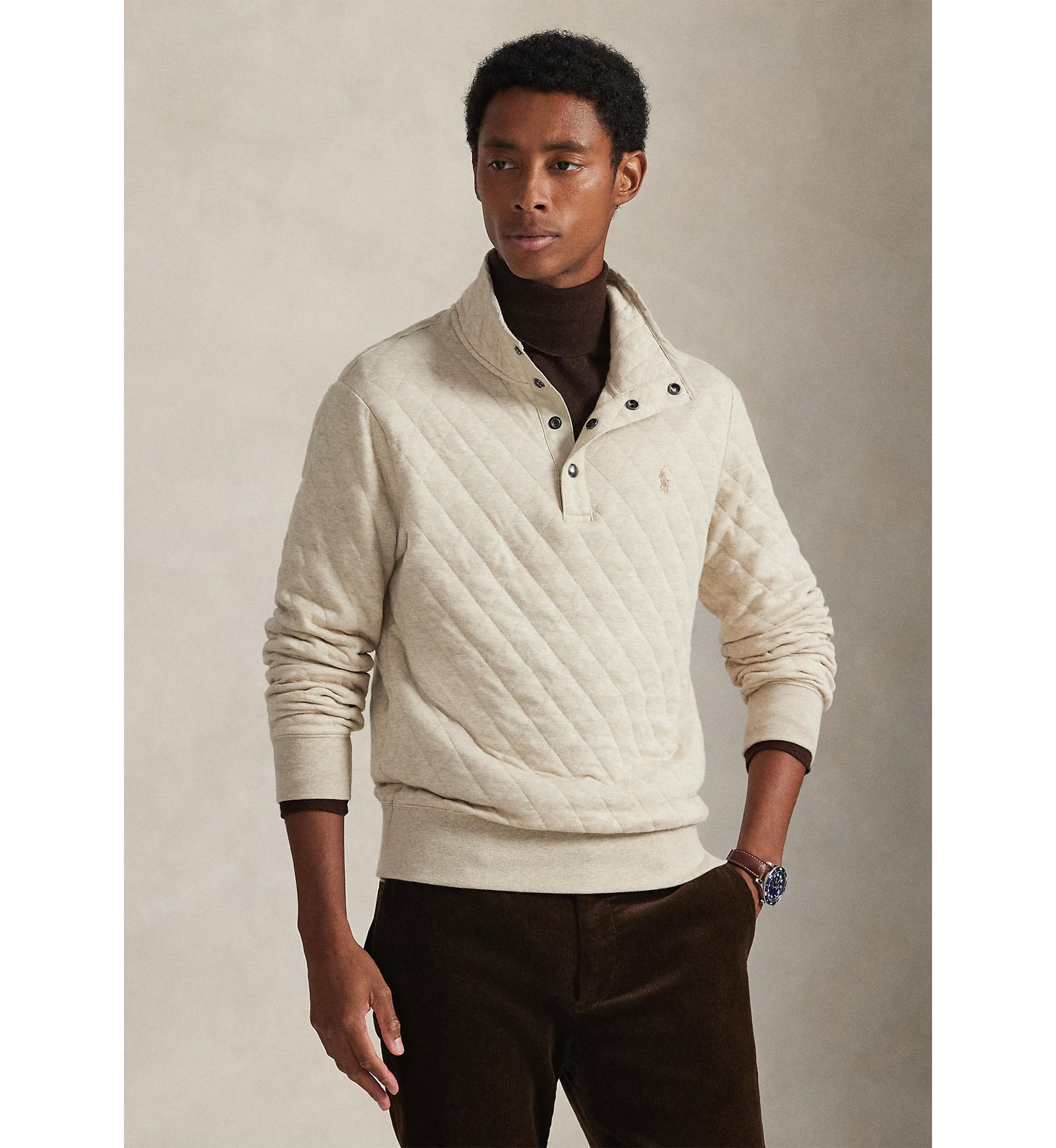 Polo Ralph Lauren Quilted Double-Knit Jersey Pullover | Belk