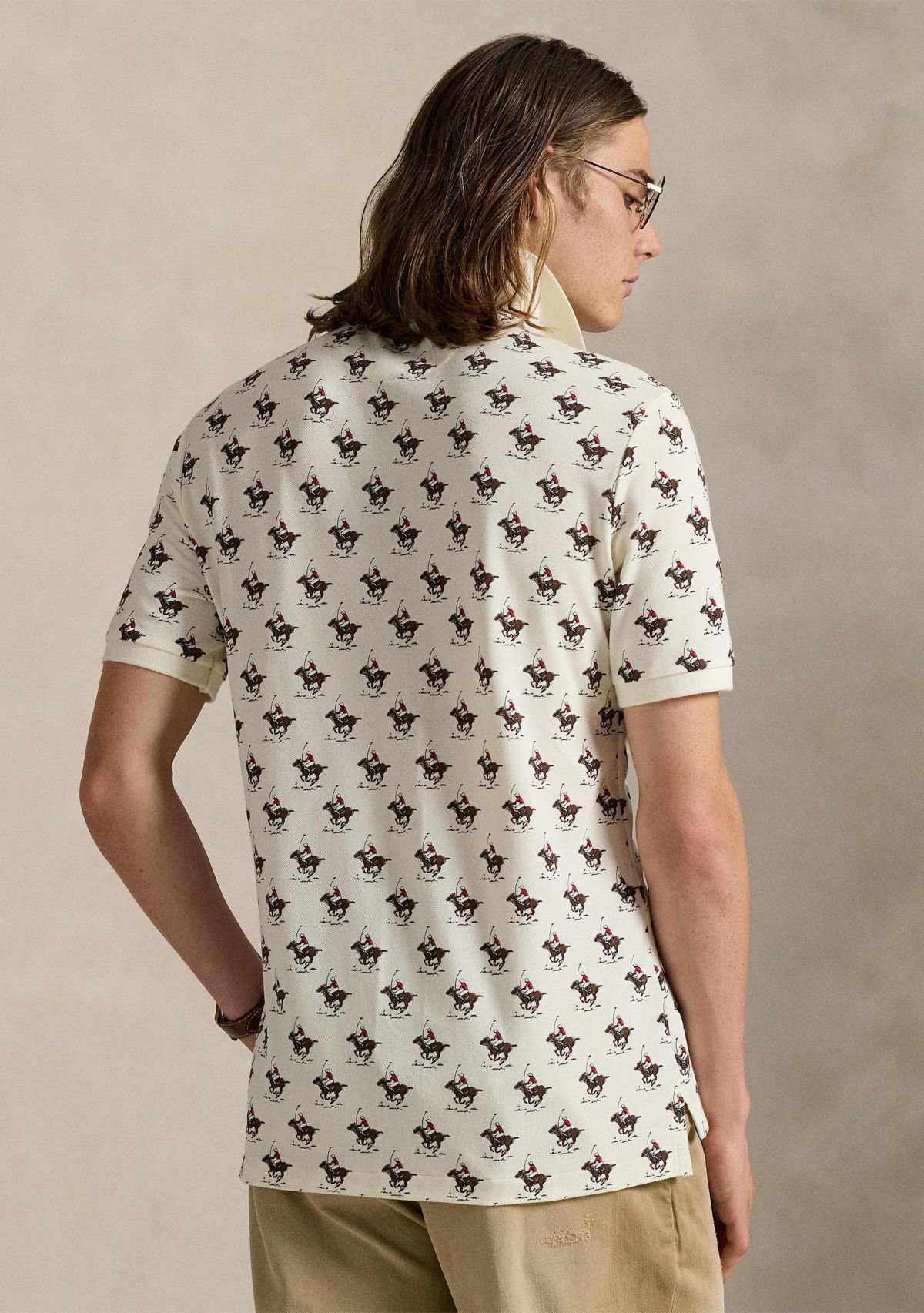 Classic Fit Equestrian Mesh Polo Shirt