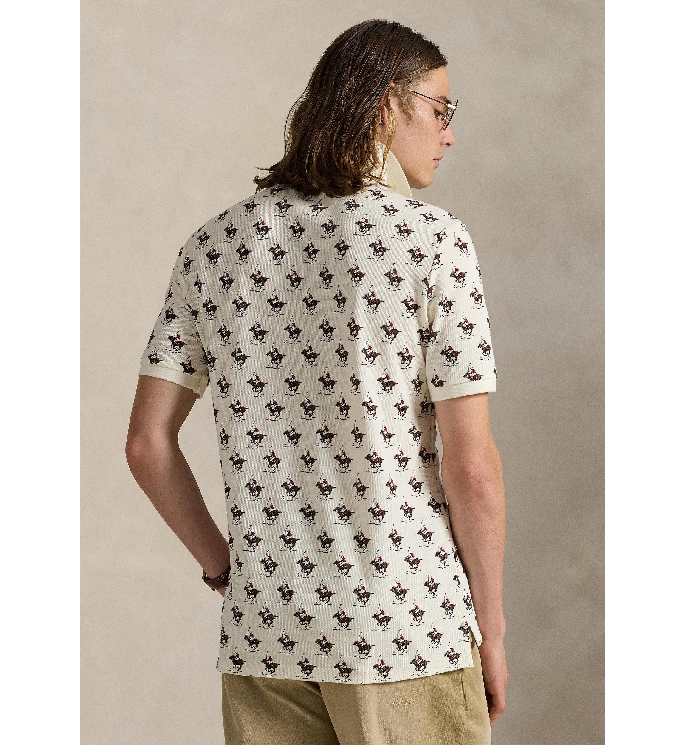 Classic Fit Equestrian Mesh Polo Shirt
