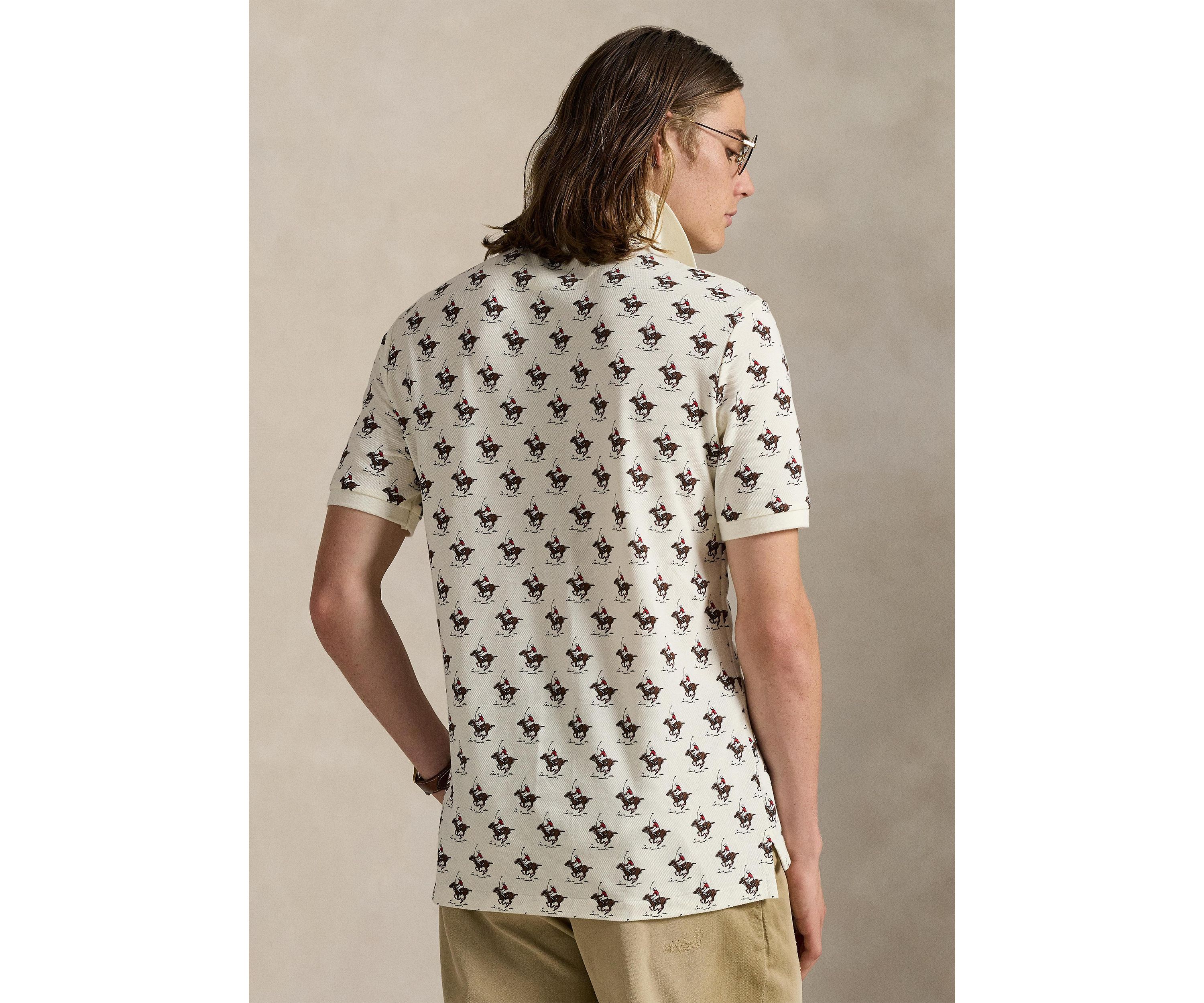 Classic Fit Equestrian Mesh Polo Shirt
