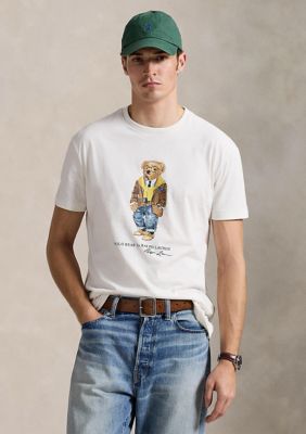 Polo Ralph Lauren Men's Classic Fit Polo Bear Jersey T-Shirt, White, 2XL