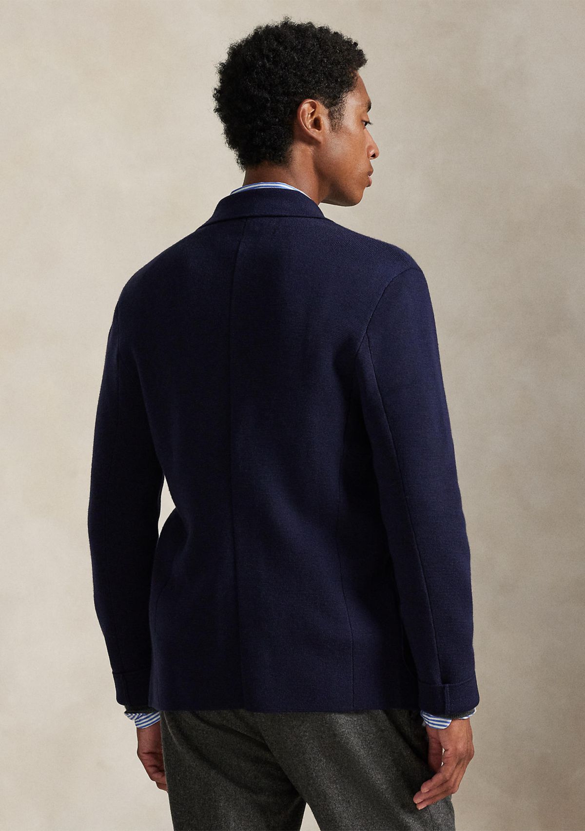 Washable Wool Blazer Cardigan