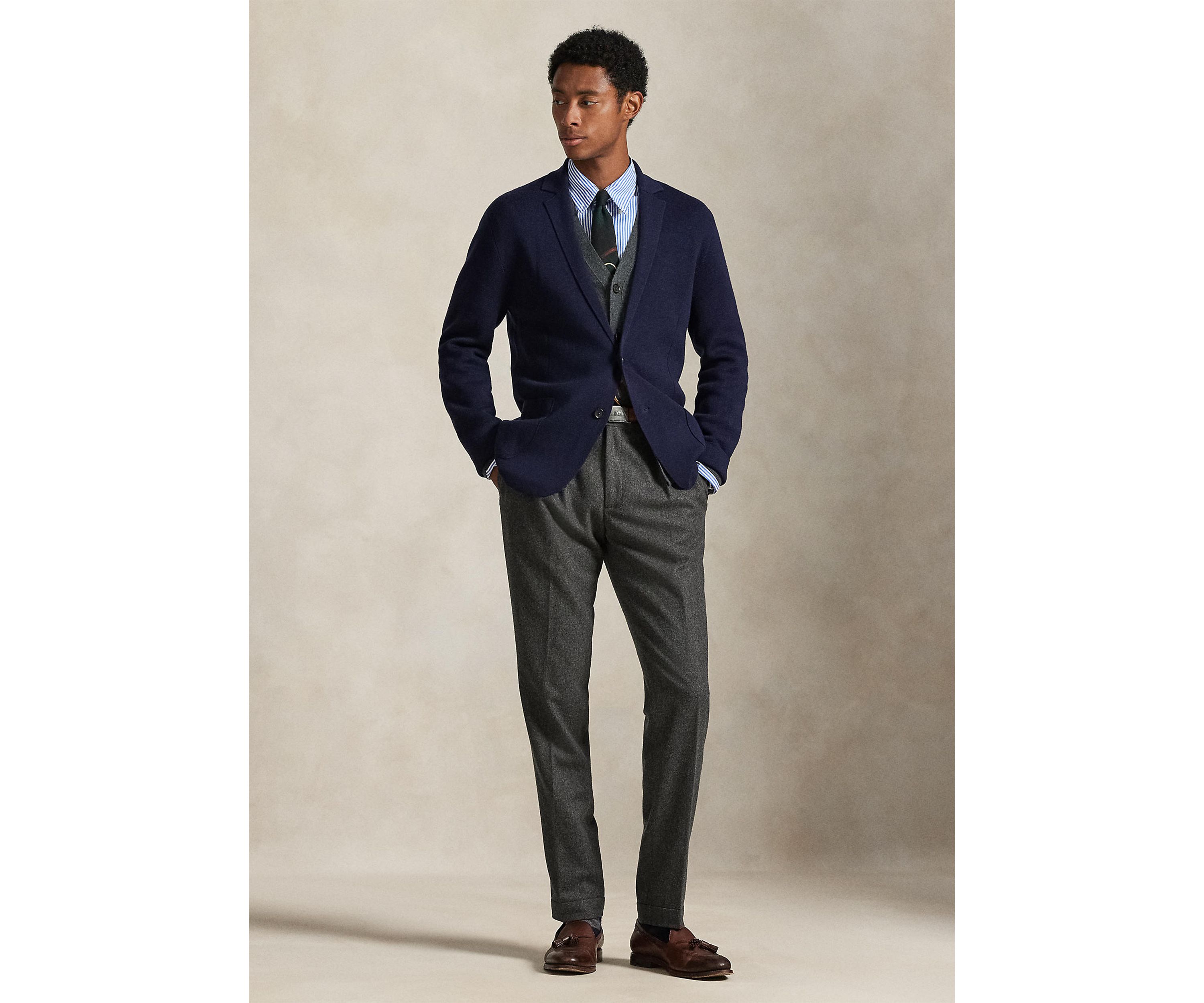 Washable Wool Blazer Cardigan
