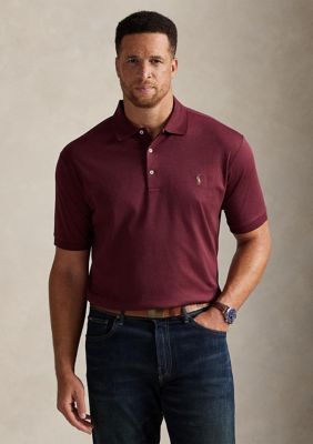 Polo Ralph Lauren Men's Big & Tall Soft Cotton Polo Shirt, Red, 2X Big