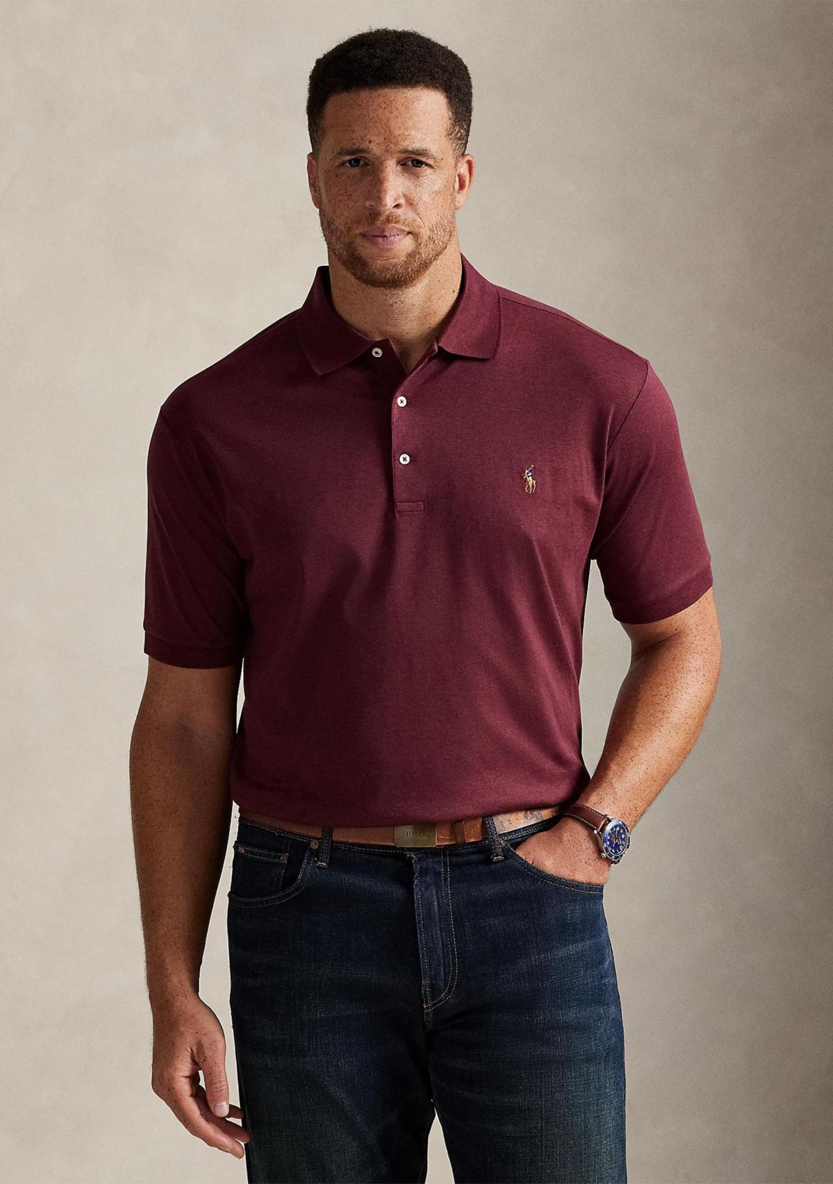 Big & Tall Soft Cotton Polo Shirt