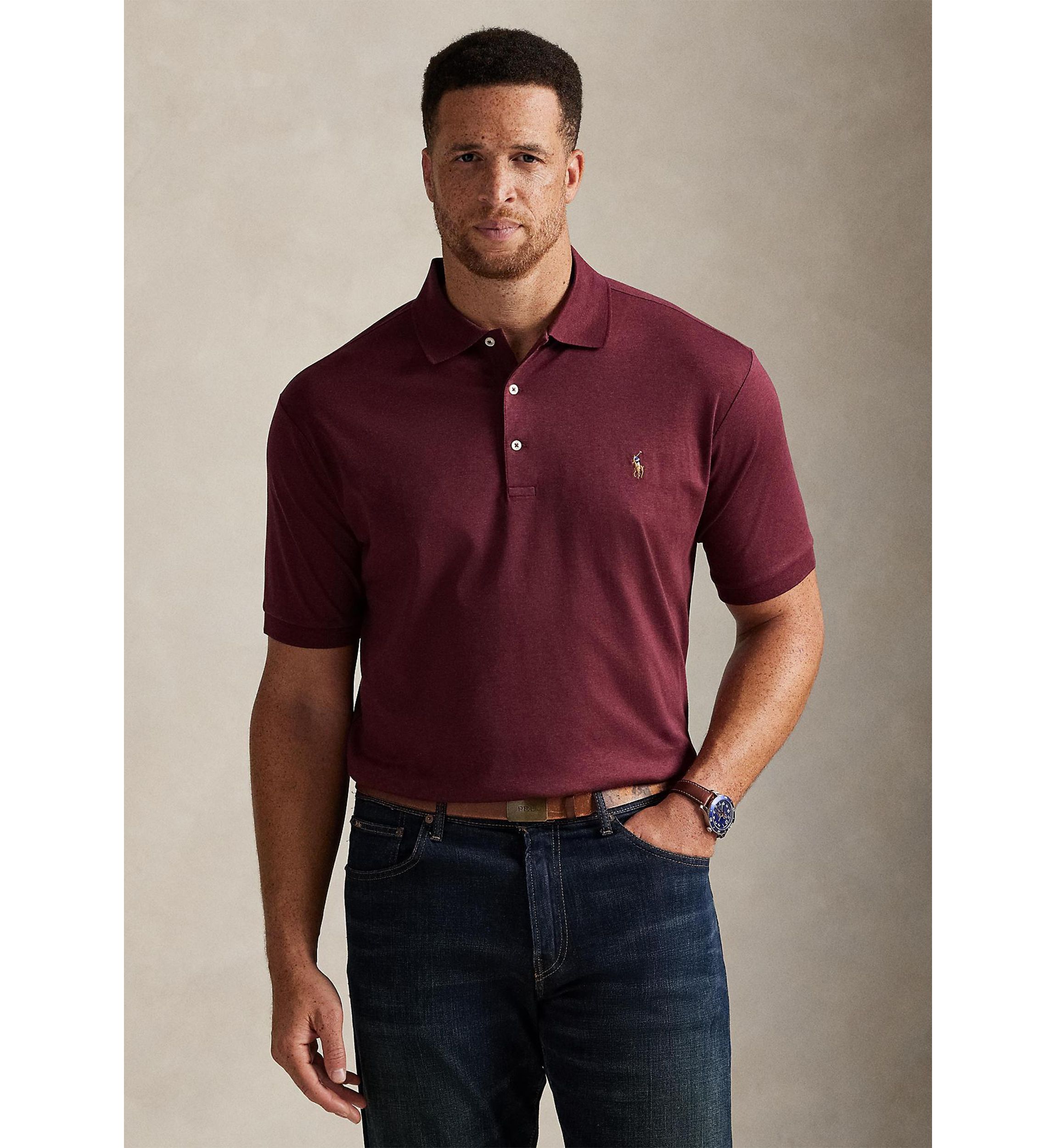 Big & Tall Soft Cotton Polo Shirt