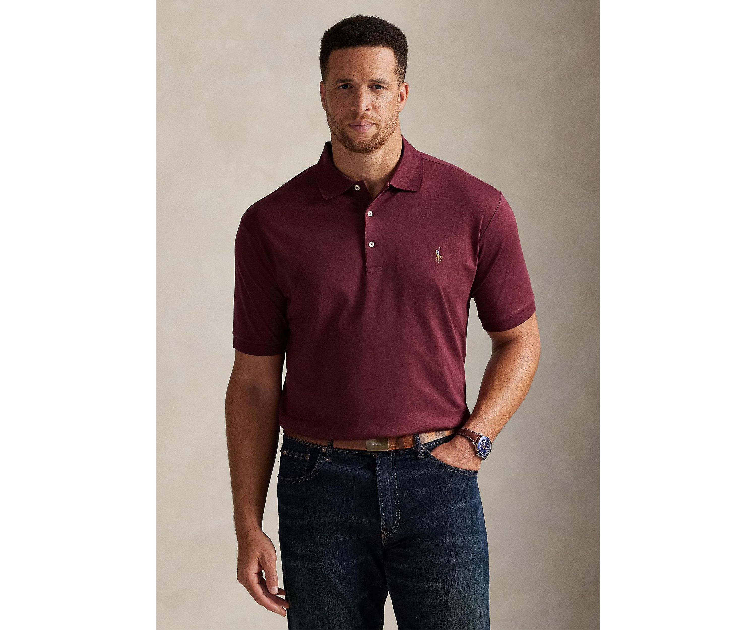 Big & Tall Soft Cotton Polo Shirt