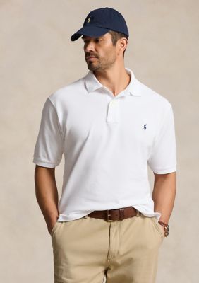 Polo Ralph Lauren Men's Big & Tall Classic Fit Mesh Polo, White, XL Tall