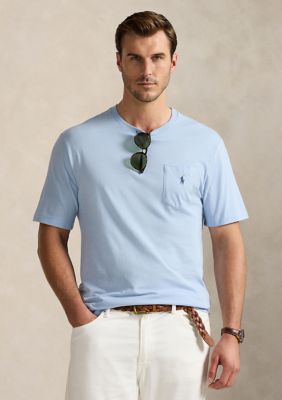 Polo Ralph Lauren Men's Big & Tall Jersey Pocket T-Shirt, Blue, 3X Big