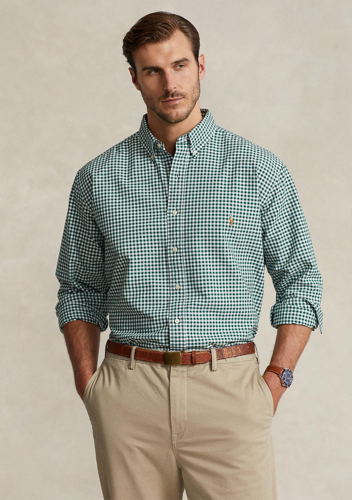 Big & Tall Plaid Oxford Shirt
