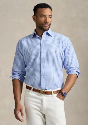 Polo Ralph Lauren Men's Big & Tall Gingham Oxford Shirt, 4XL Big