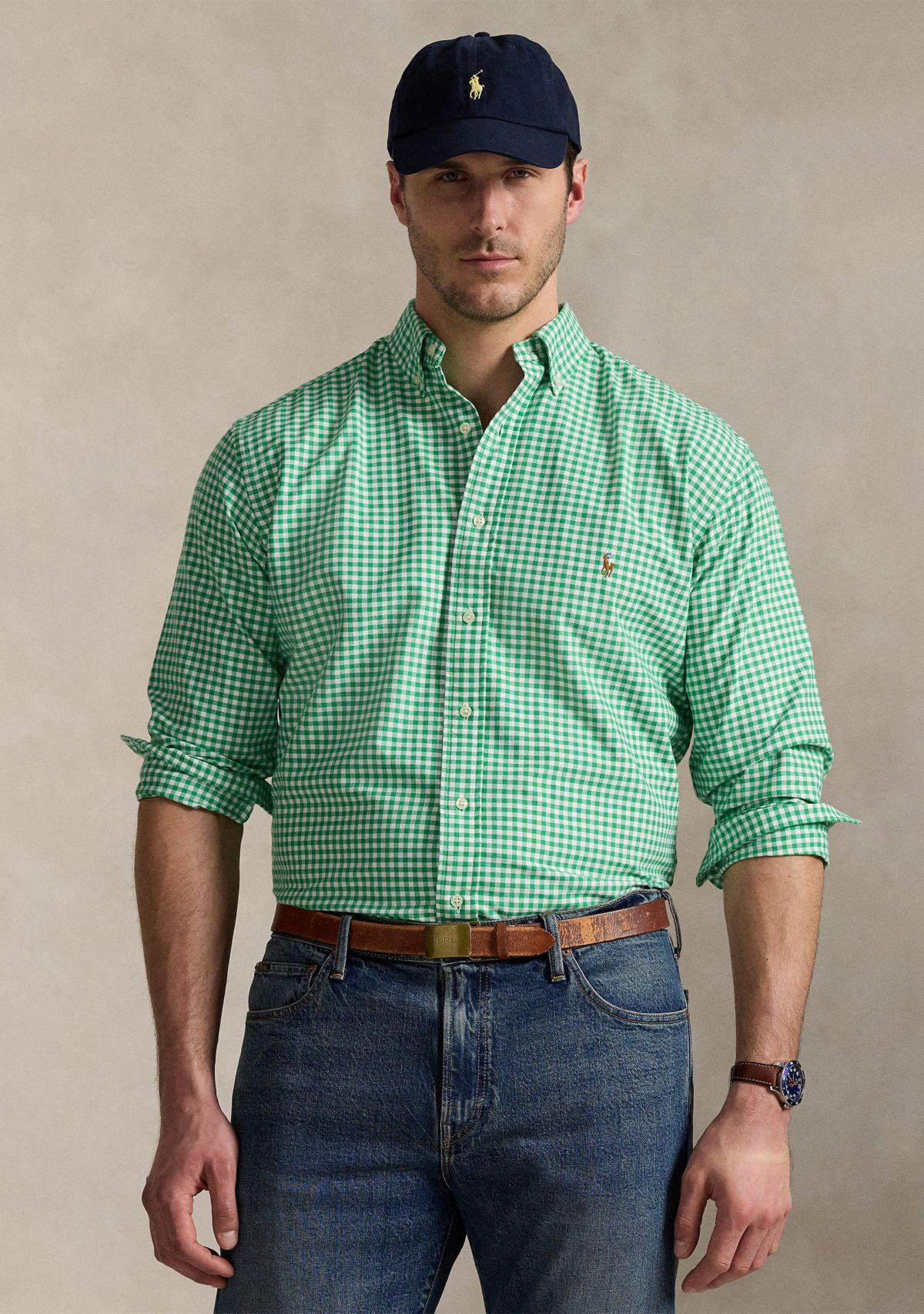 Big & Tall Gingham Oxford Shirt