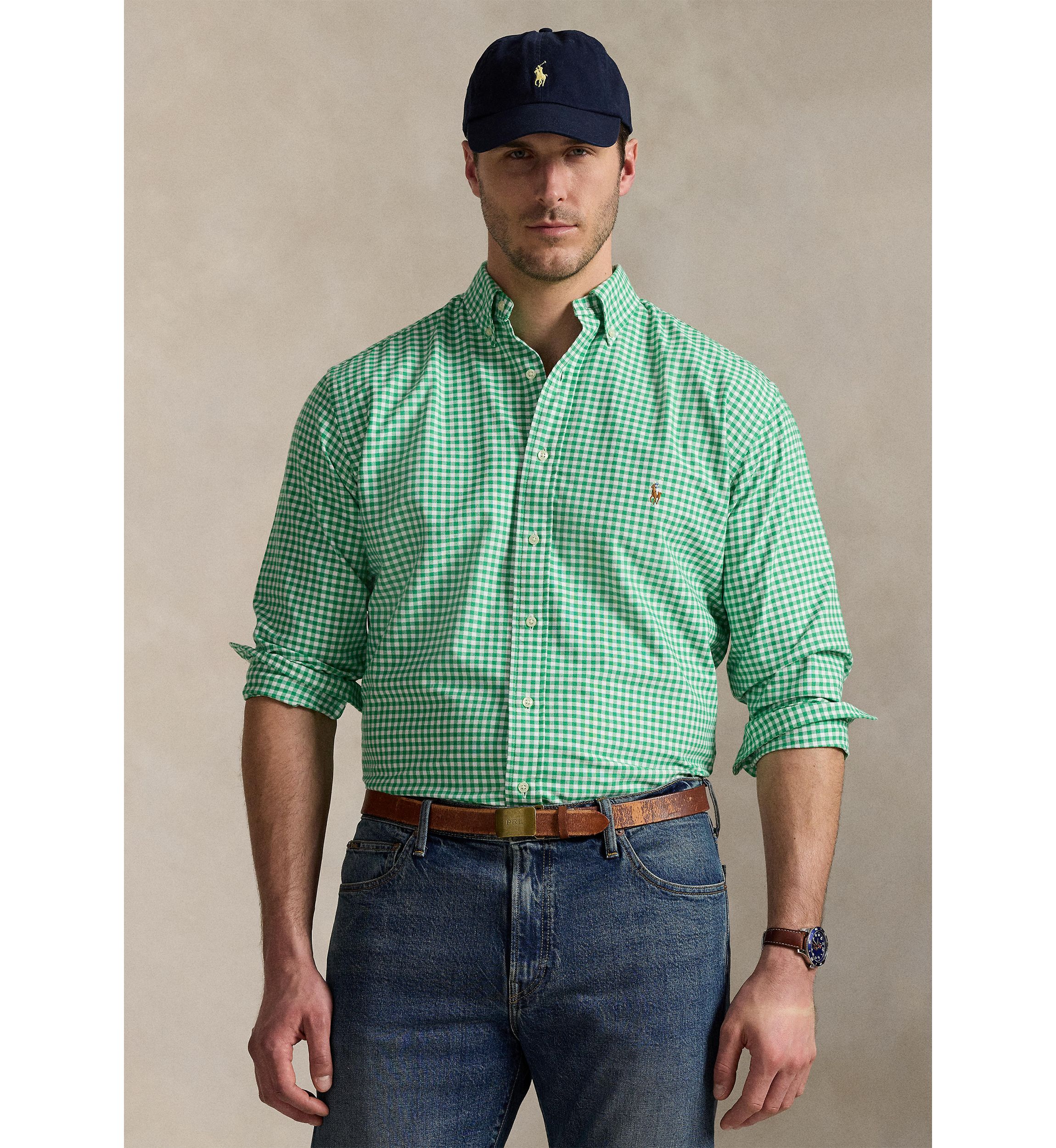Big & Tall Gingham Oxford Shirt