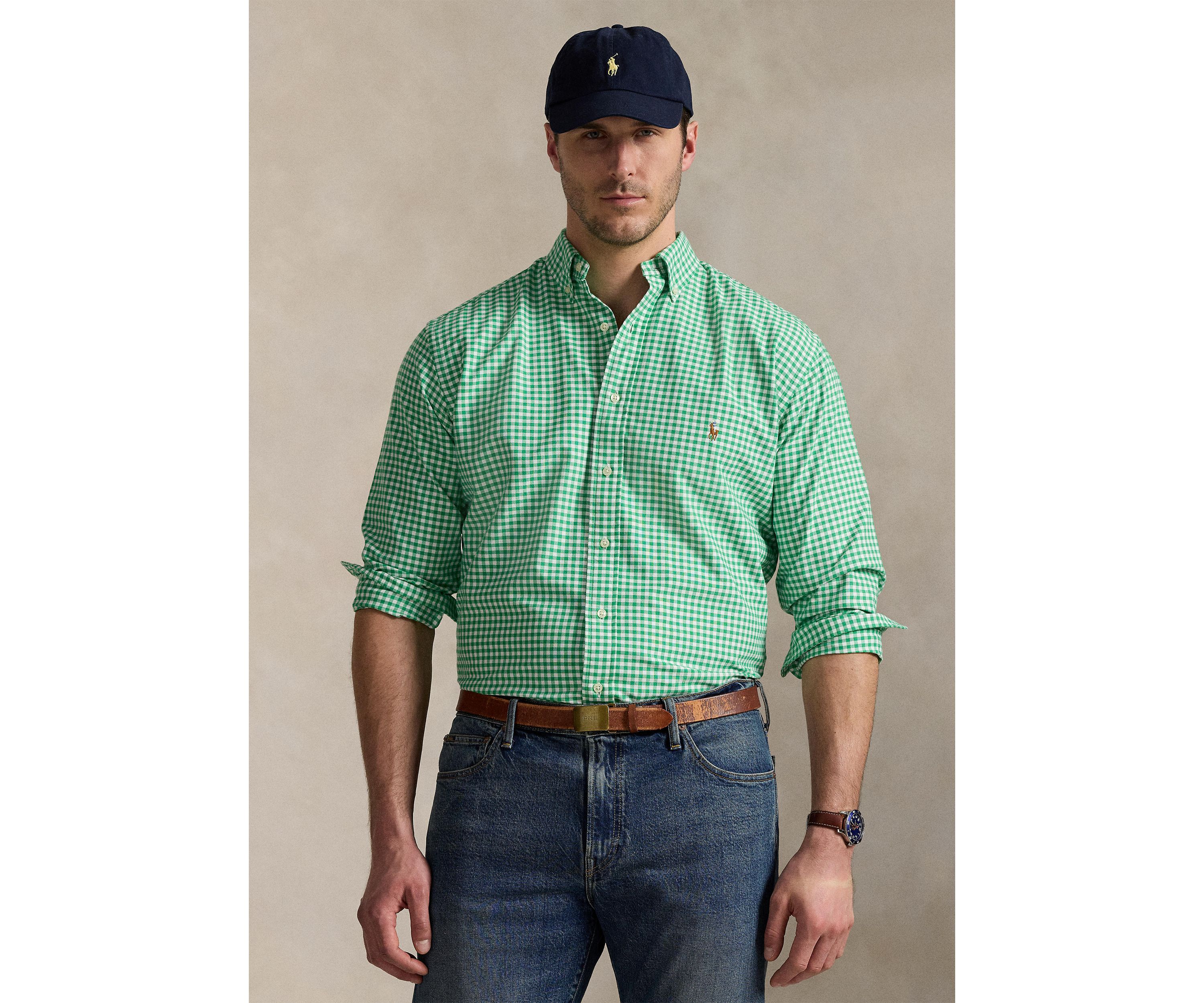 Big & Tall Gingham Oxford Shirt