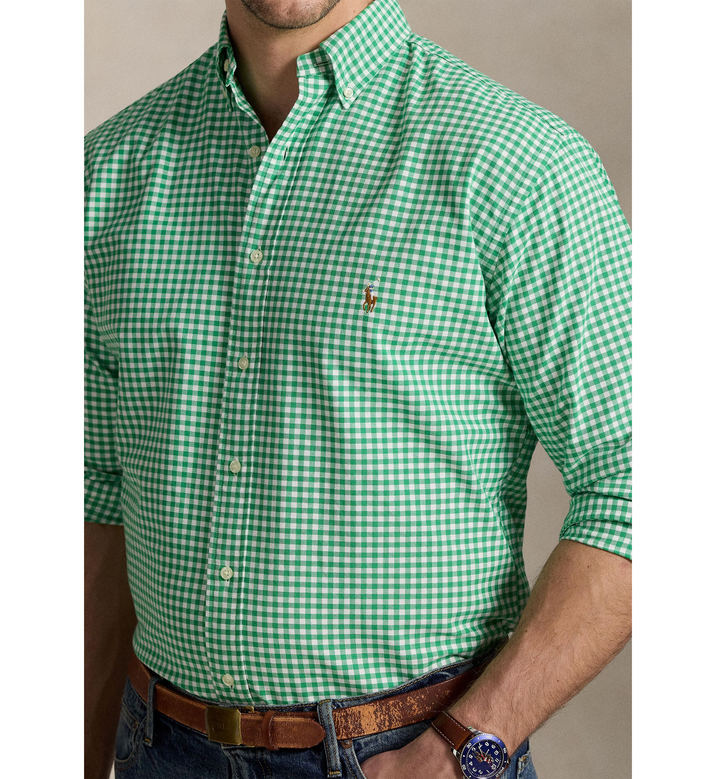Big & Tall Gingham Oxford Shirt