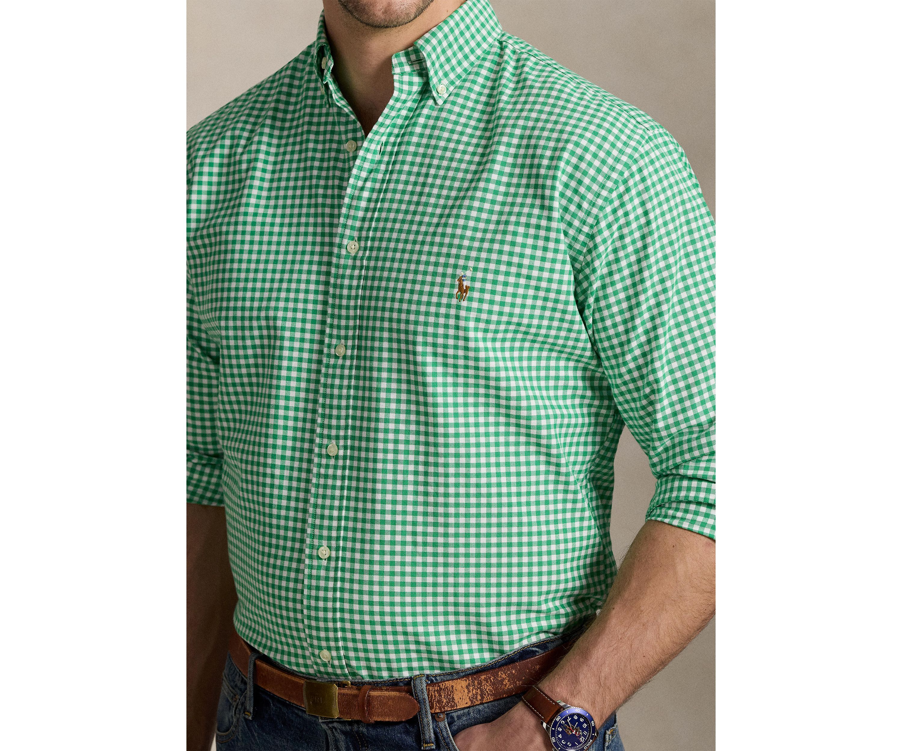 Big & Tall Gingham Oxford Shirt