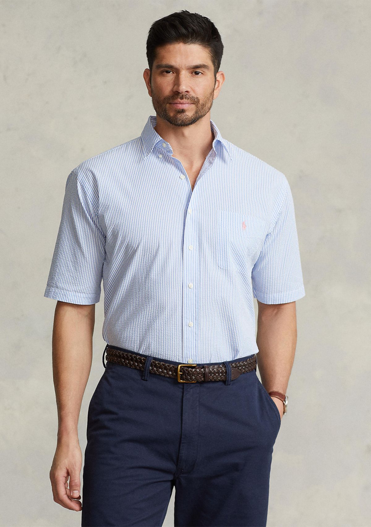 Big & Tall Seersucker Shirt