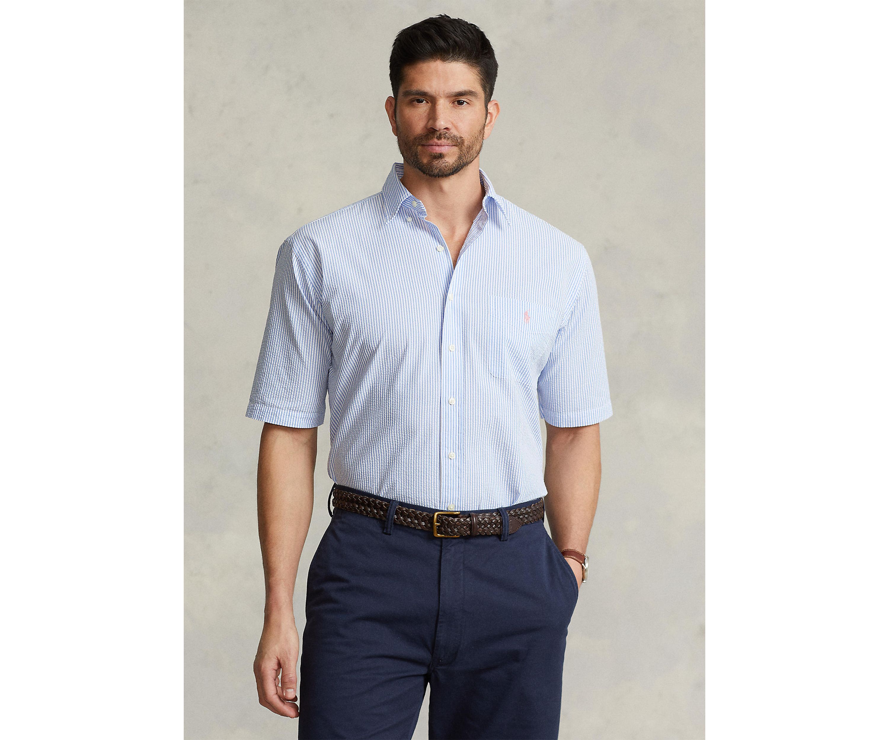 Big & Tall Seersucker Shirt