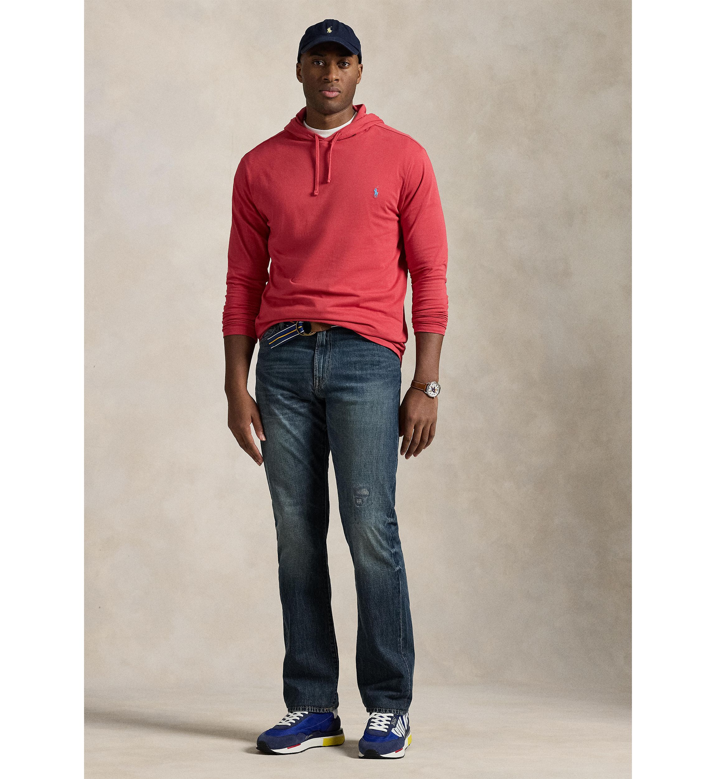 Big & Tall Jersey Hooded T-Shirt
