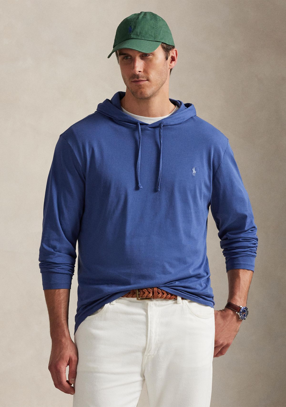 Big & Tall Jersey Hooded T-Shirt