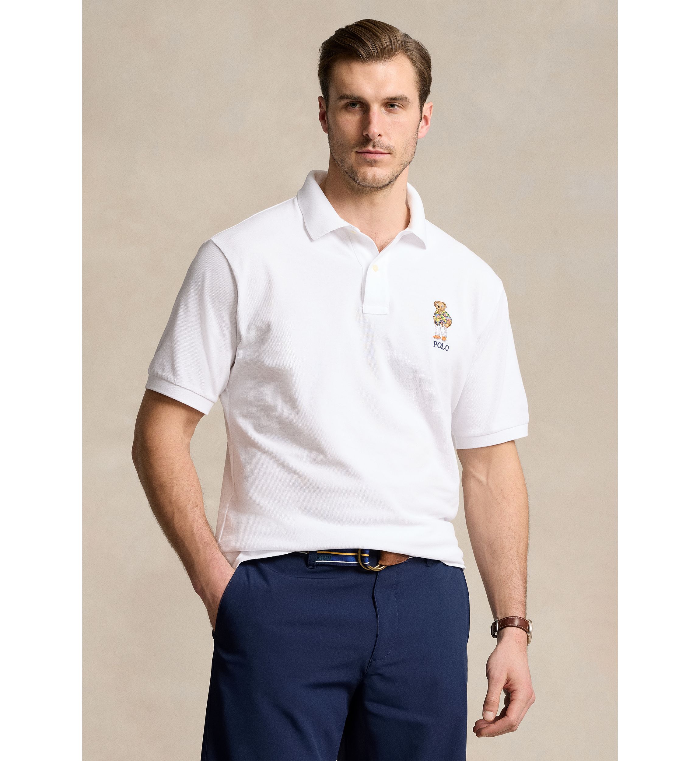Big & Tall Polo Bear Mesh Polo Shirt