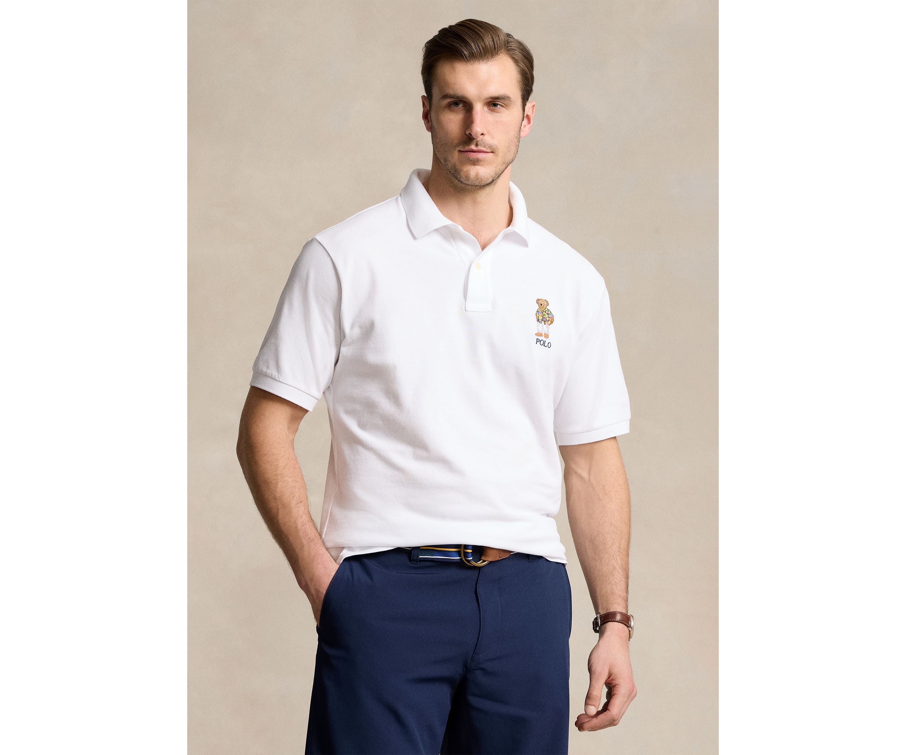 Big & Tall Polo Bear Mesh Polo Shirt