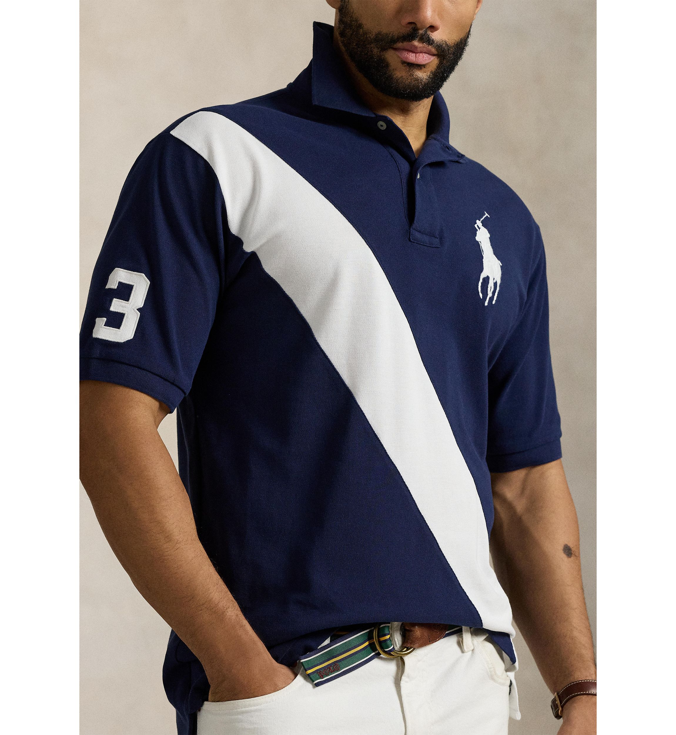 Big & Tall Big Pony Mesh Polo Shirt