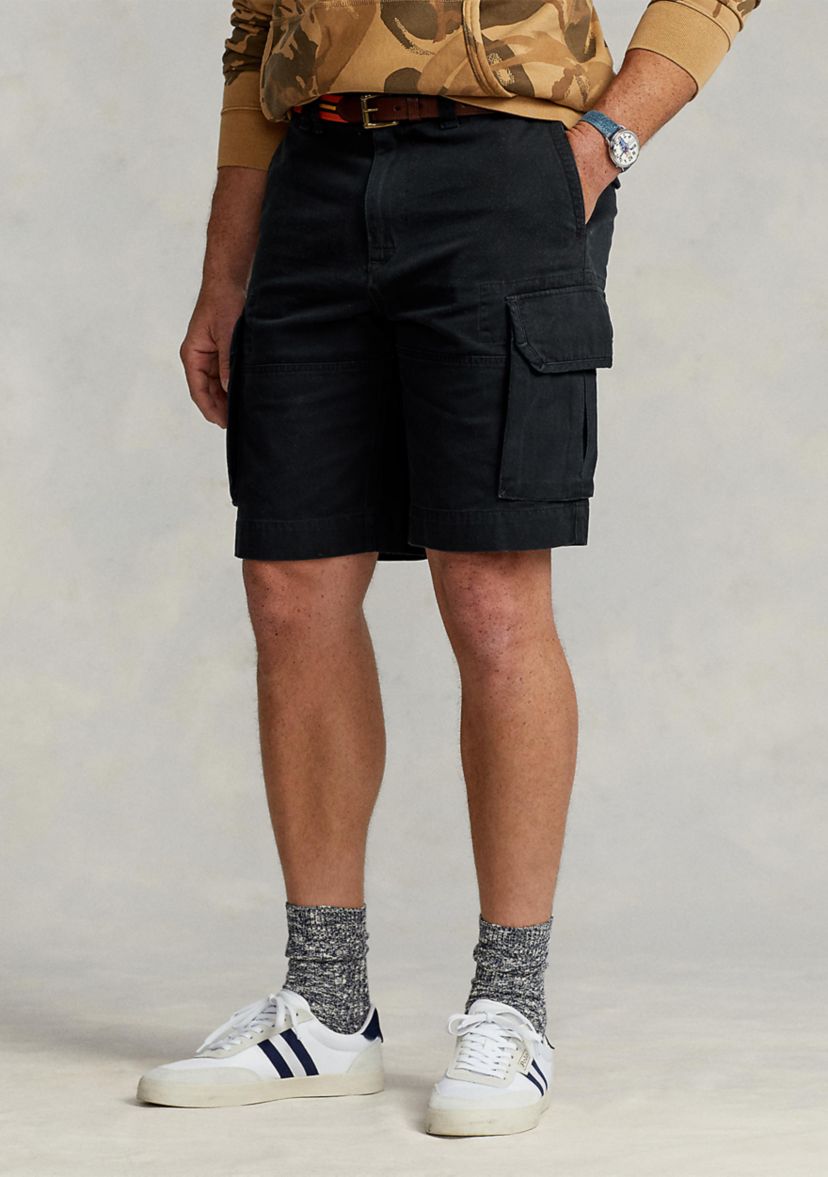Big & Tall Relaxed Fit Slub Twill Cargo Shorts