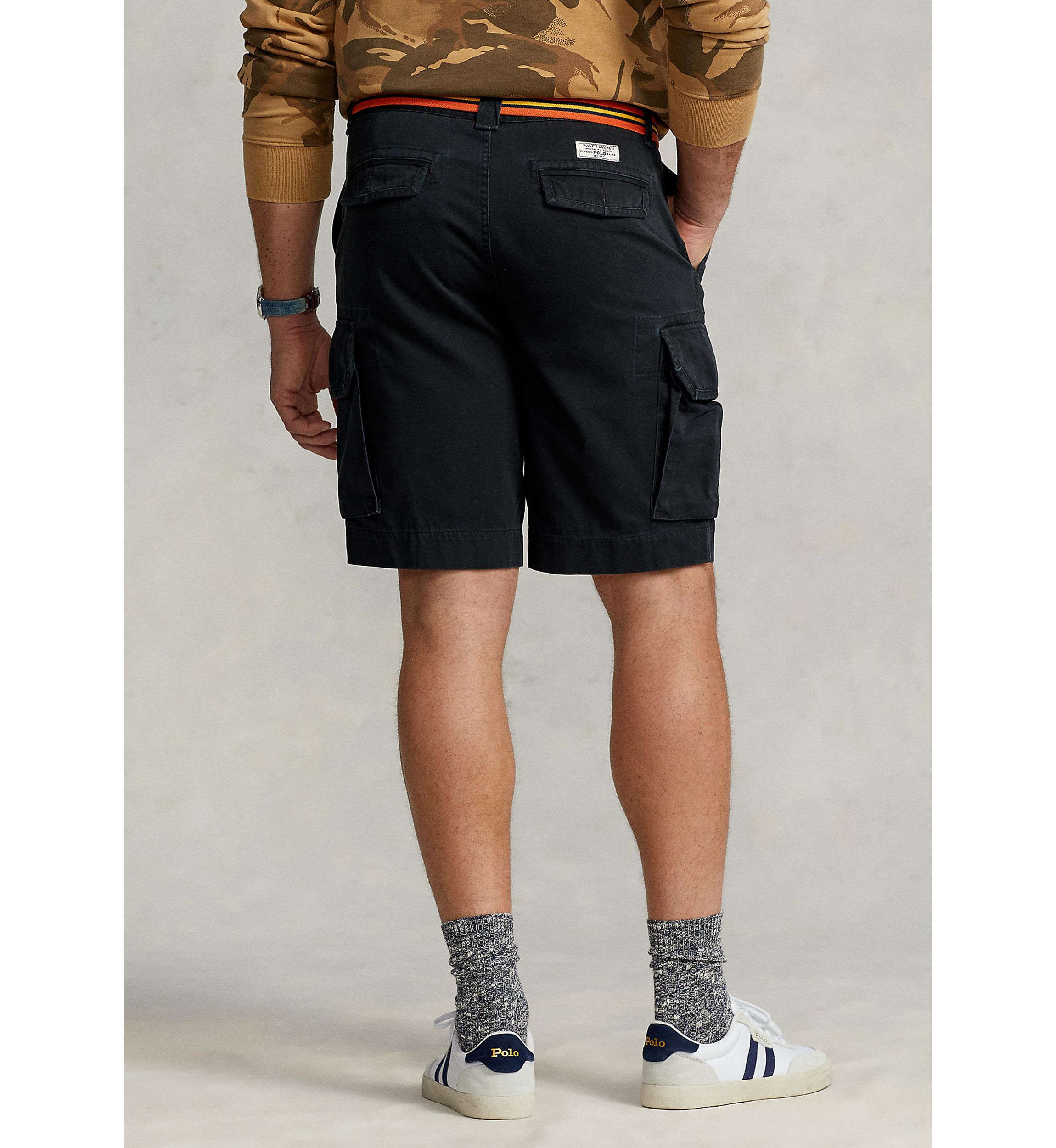 Big & Tall Relaxed Fit Slub Twill Cargo Shorts