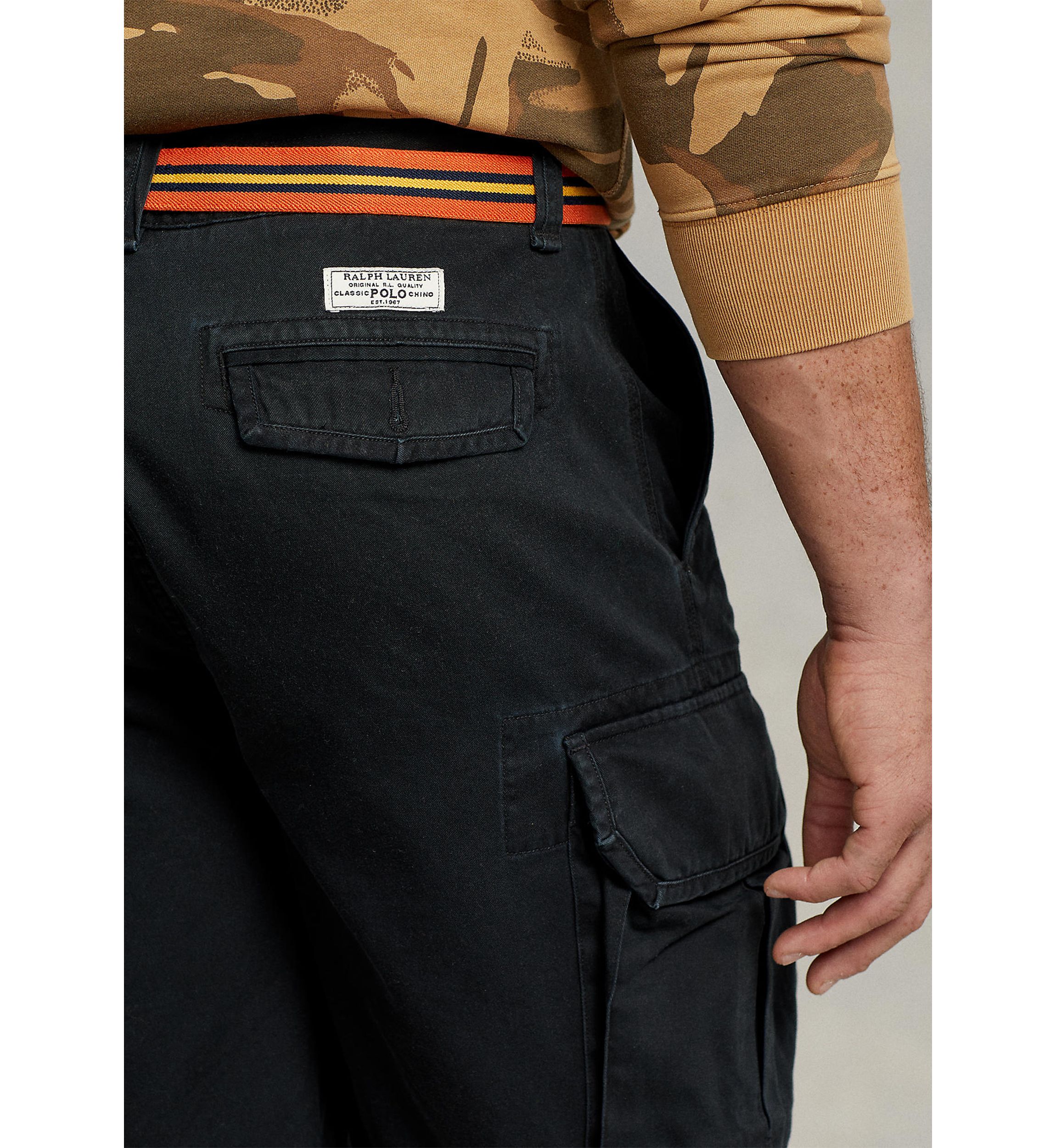 Big & Tall Relaxed Fit Slub Twill Cargo Shorts