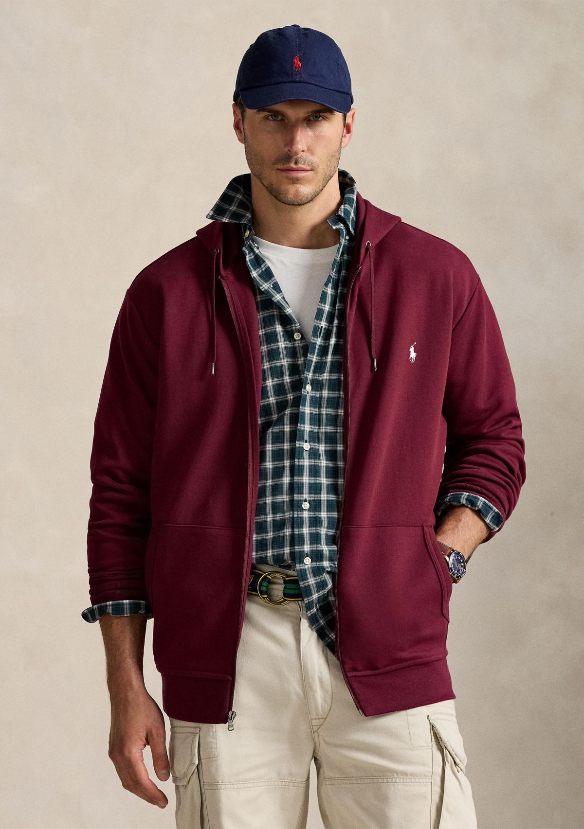 Big & Tall Double-Knit Full-Zip Hoodie