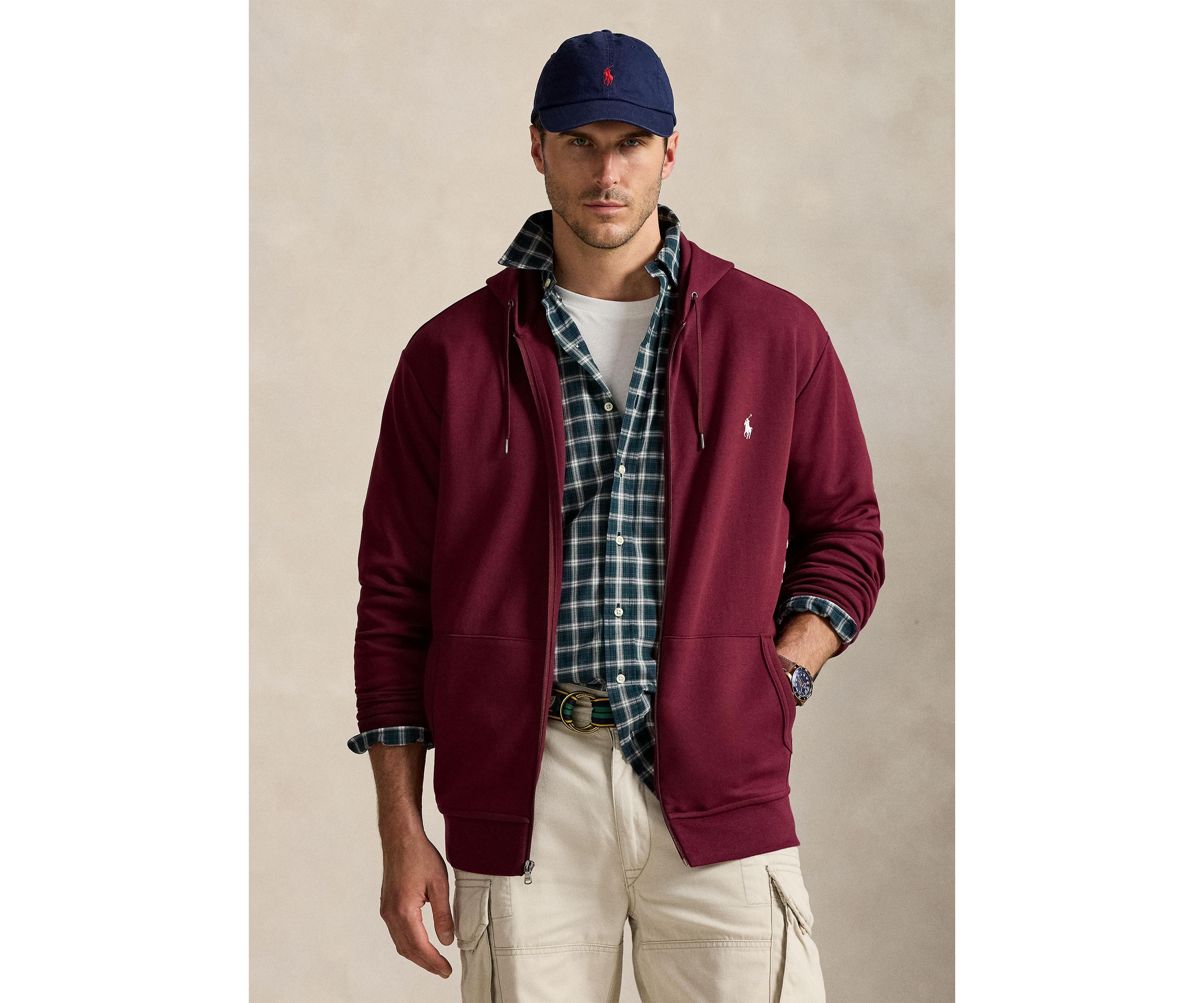 Big & Tall Double-Knit Full-Zip Hoodie