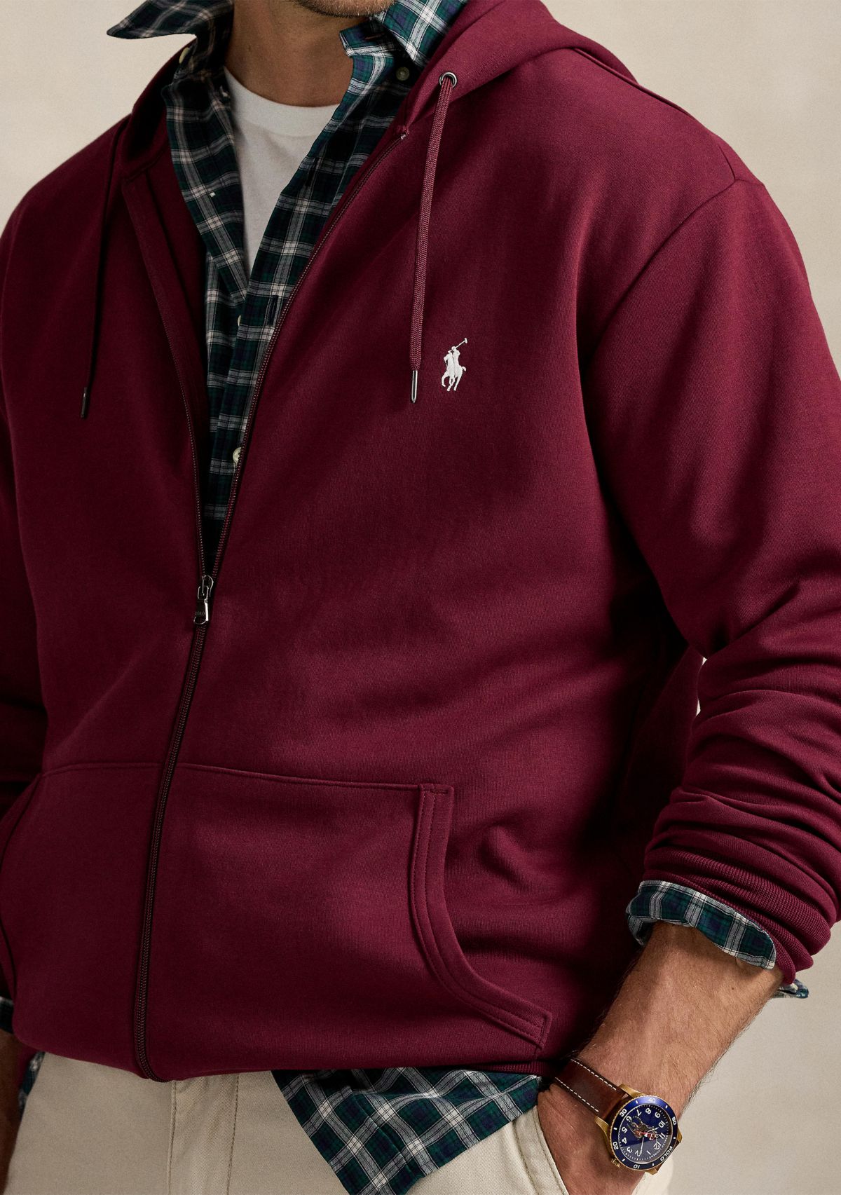 Big & Tall Double-Knit Full-Zip Hoodie
