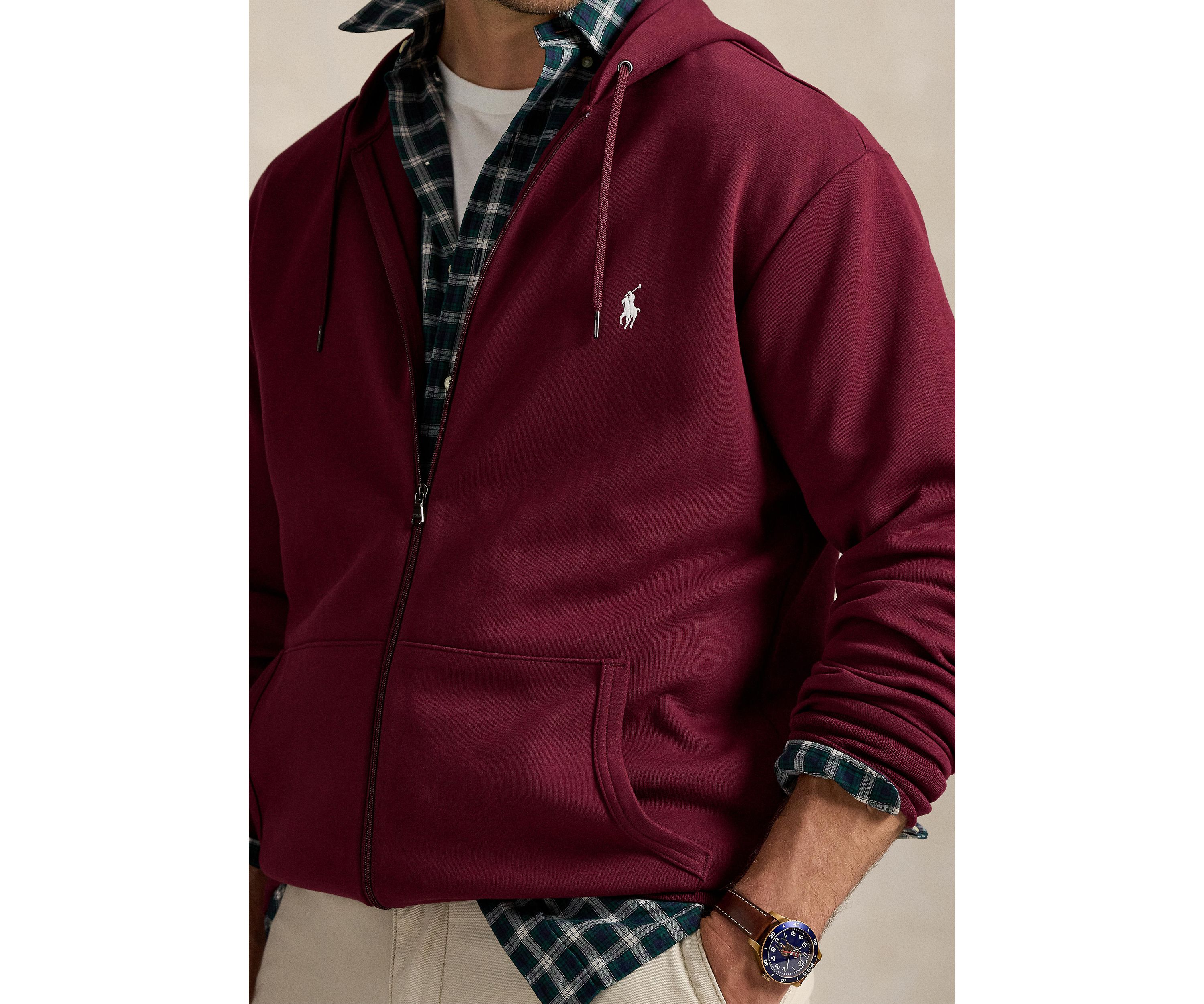 Big & Tall Double-Knit Full-Zip Hoodie