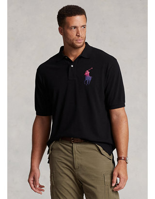 Polo Ralph Lauren Big & Tall Ombré Big Pony Mesh Polo Shirt | belk