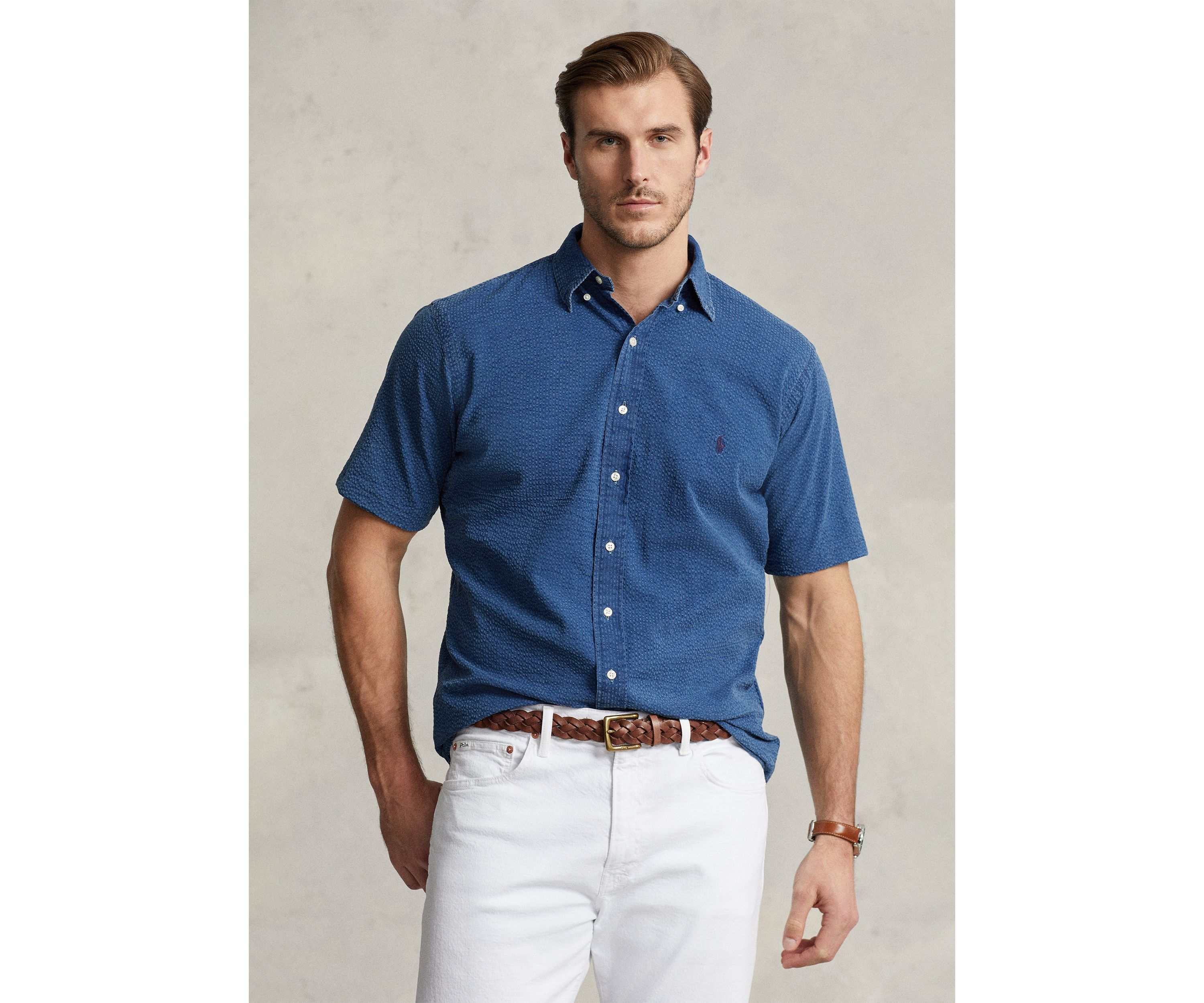 Big & Tall Seersucker Shirt