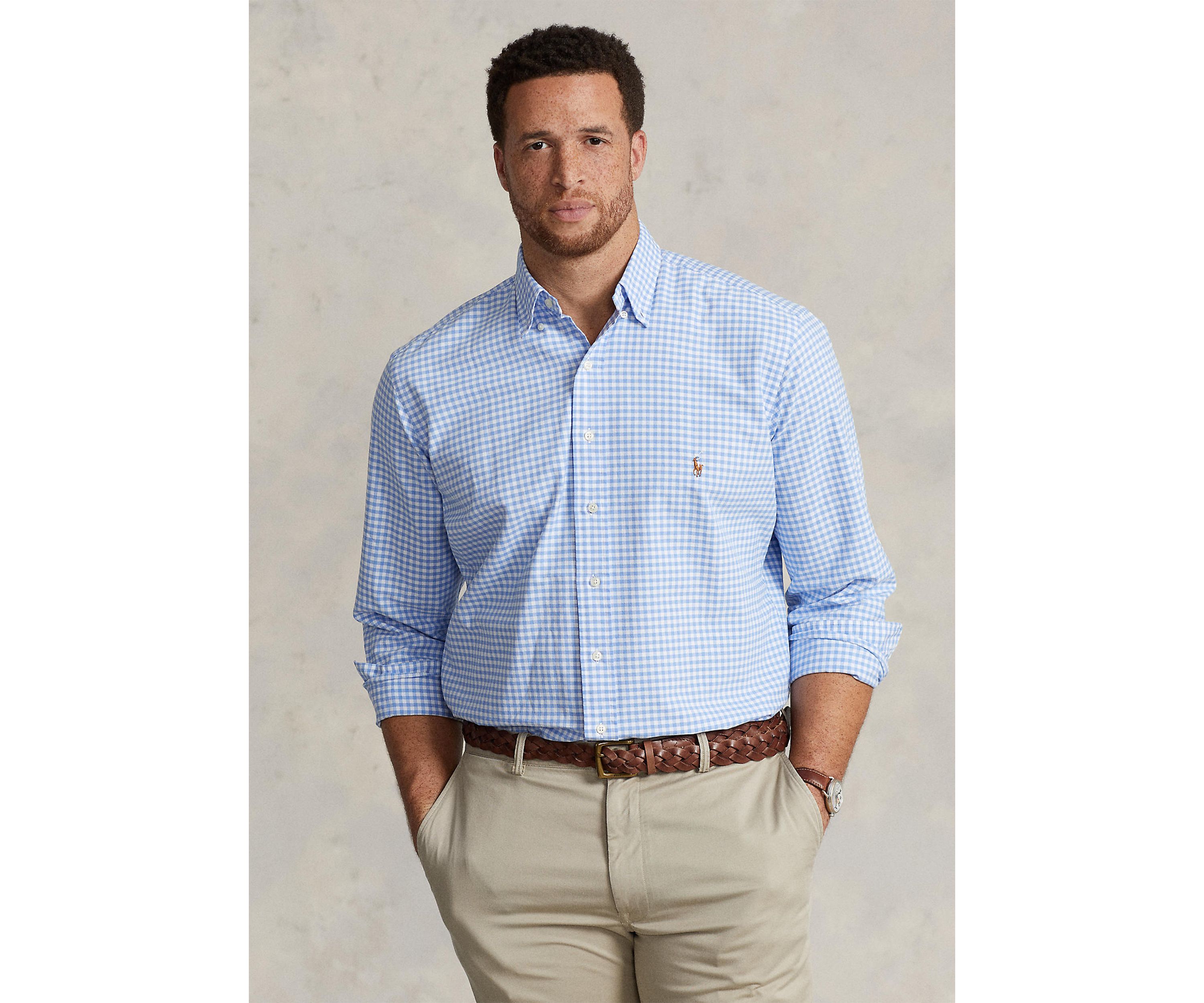 Big & Tall Gingham Oxford Shirt