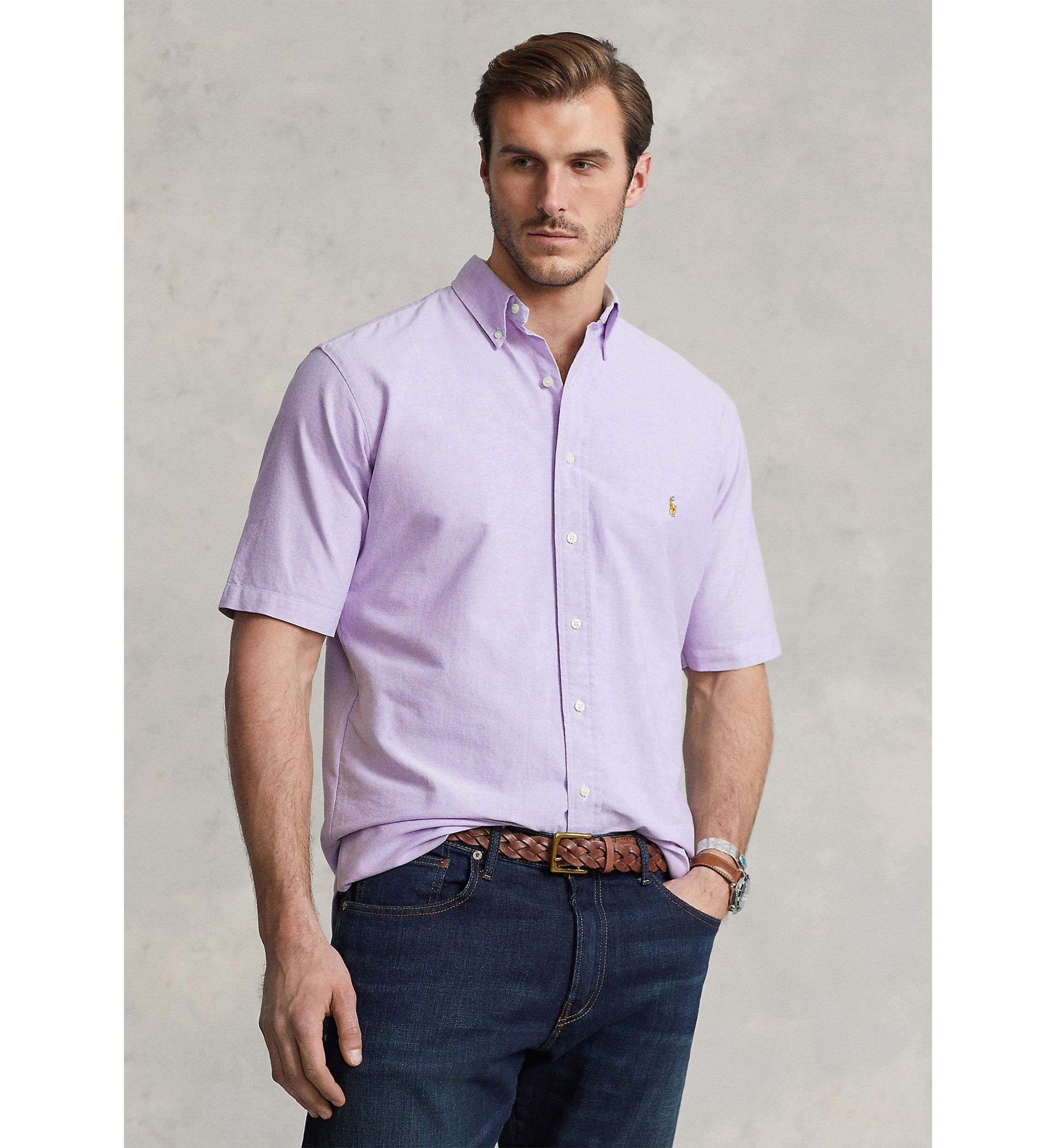 Big & Tall Short Sleeve Oxford Shirt