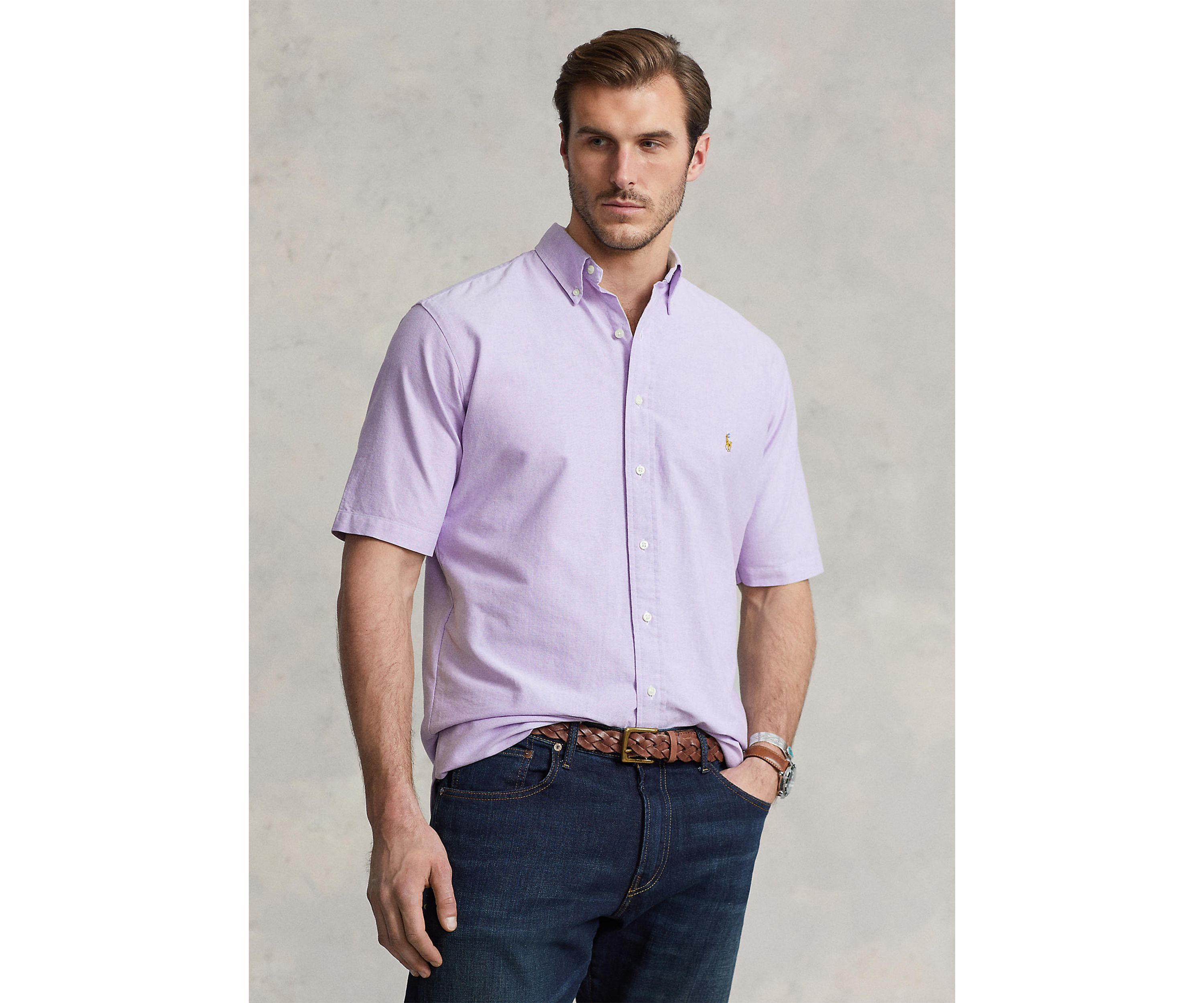 Big & Tall Short Sleeve Oxford Shirt
