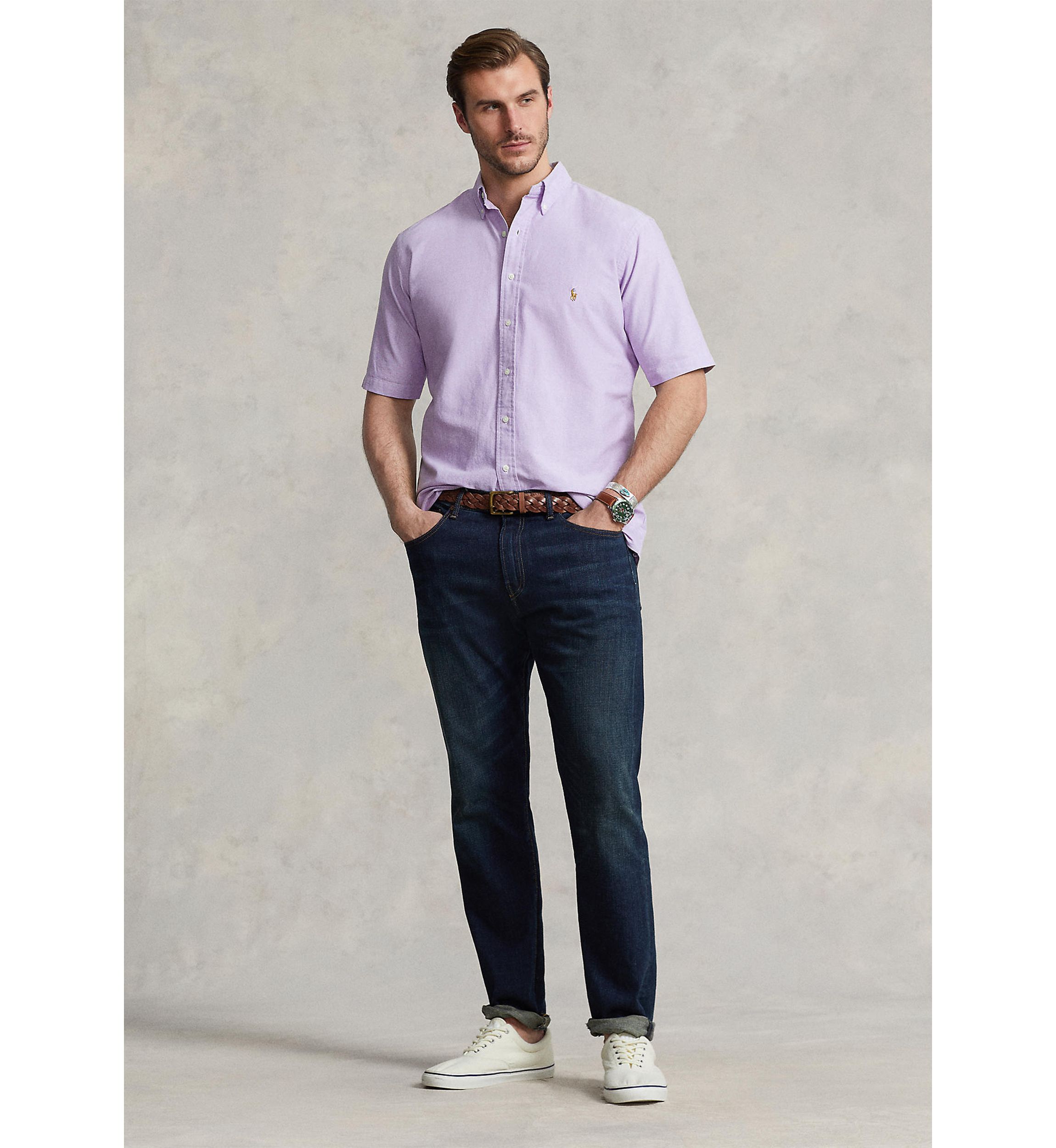 Big & Tall Short Sleeve Oxford Shirt