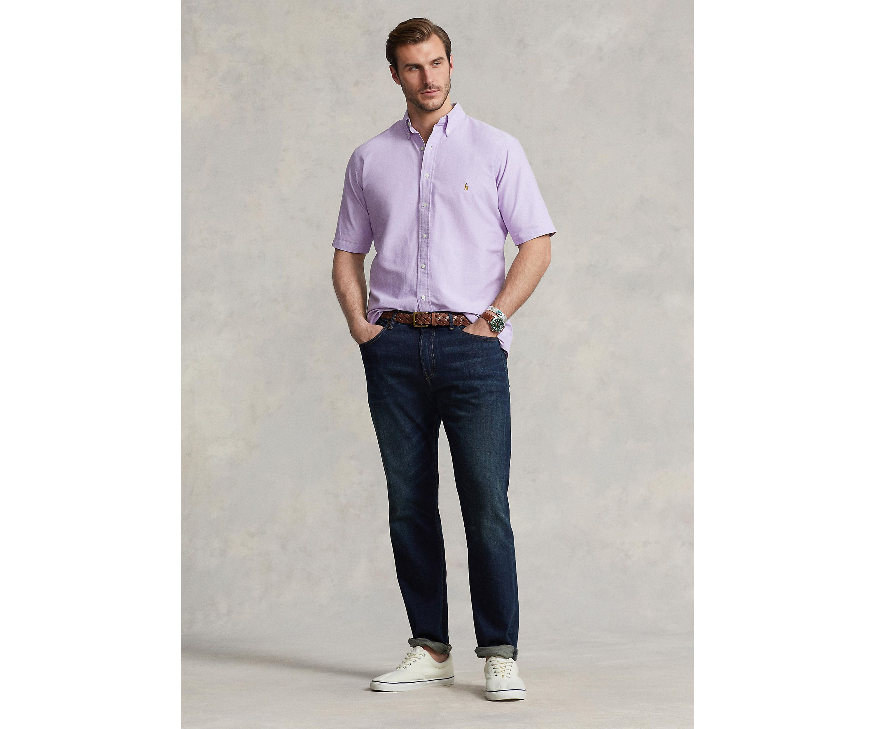 Big & Tall Short Sleeve Oxford Shirt