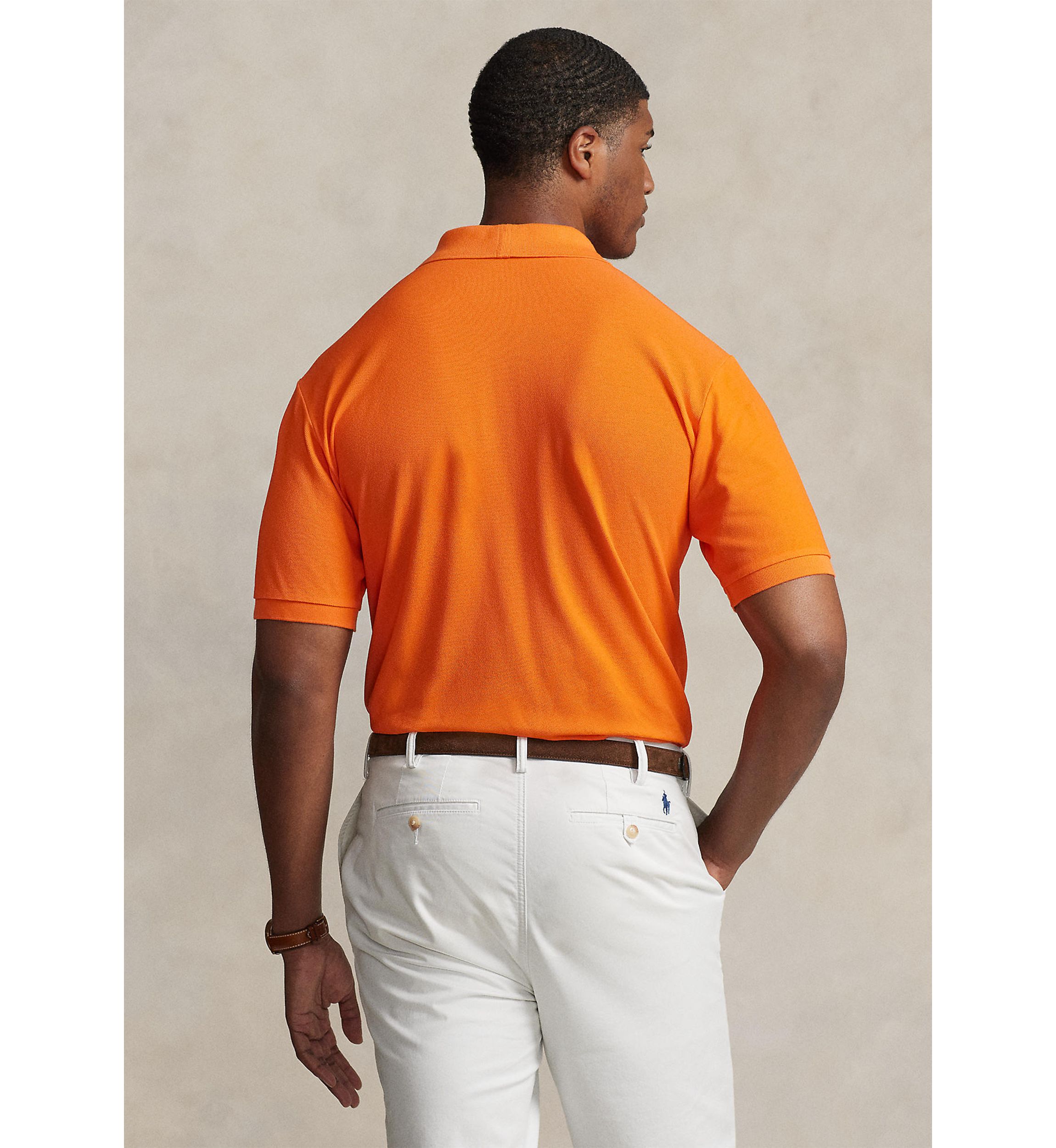Big & Tall Mesh Graphic Polo Shirt